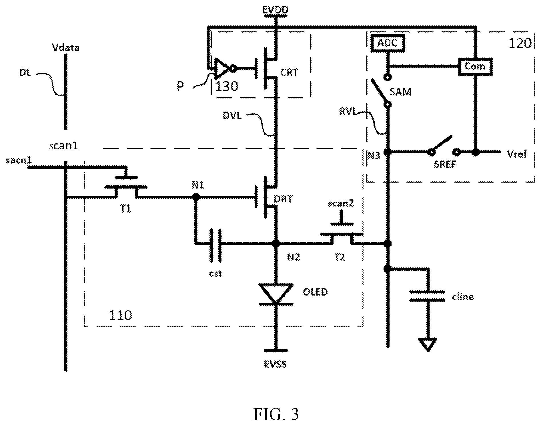 Patent US12361849 Figure 3 – Pixel driving circuit and control method thereof