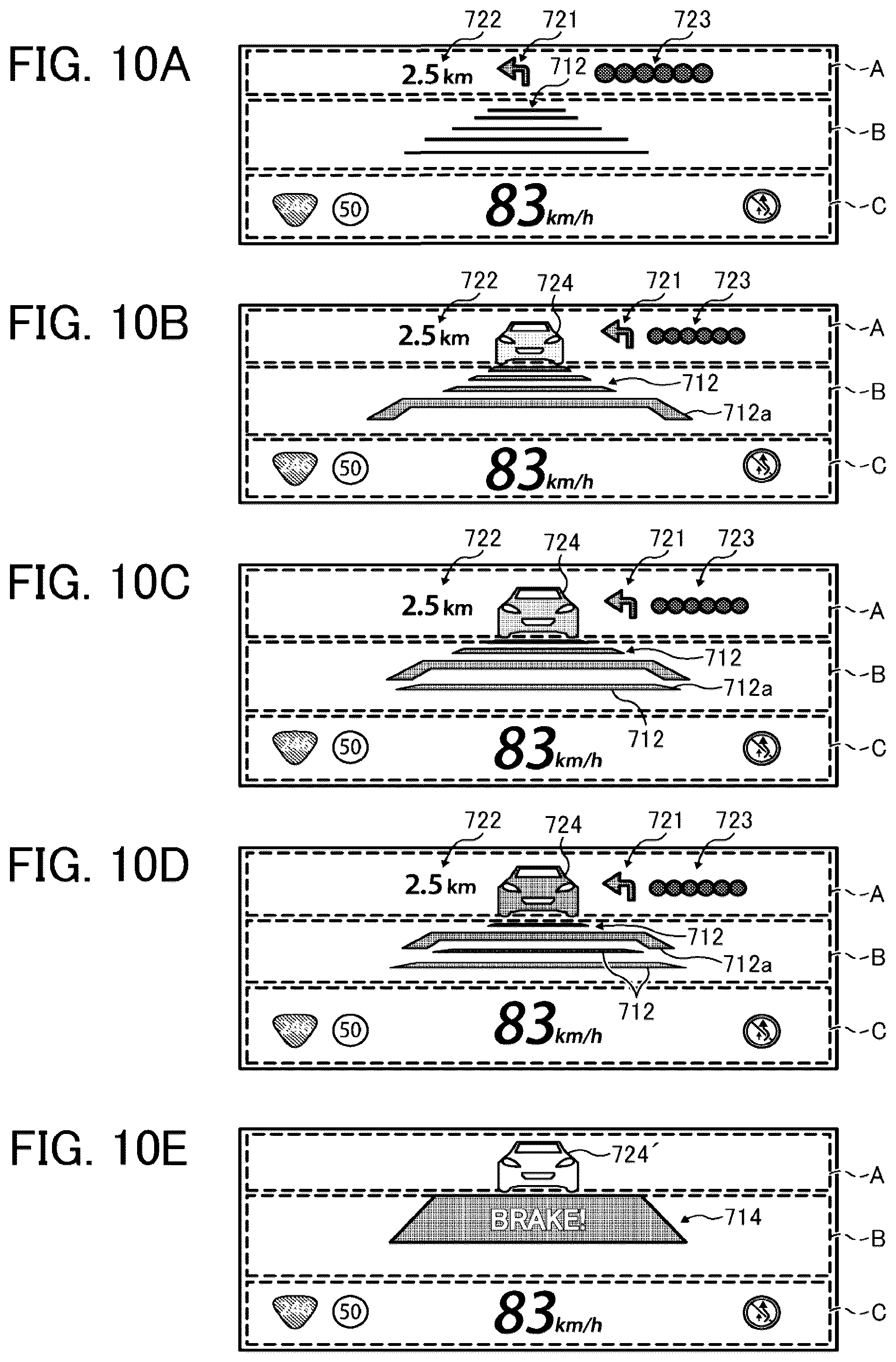 Patent US12361850 Figure 7 – Information provision device, information provision method, and recording medium storing information provision program for a vehicle display