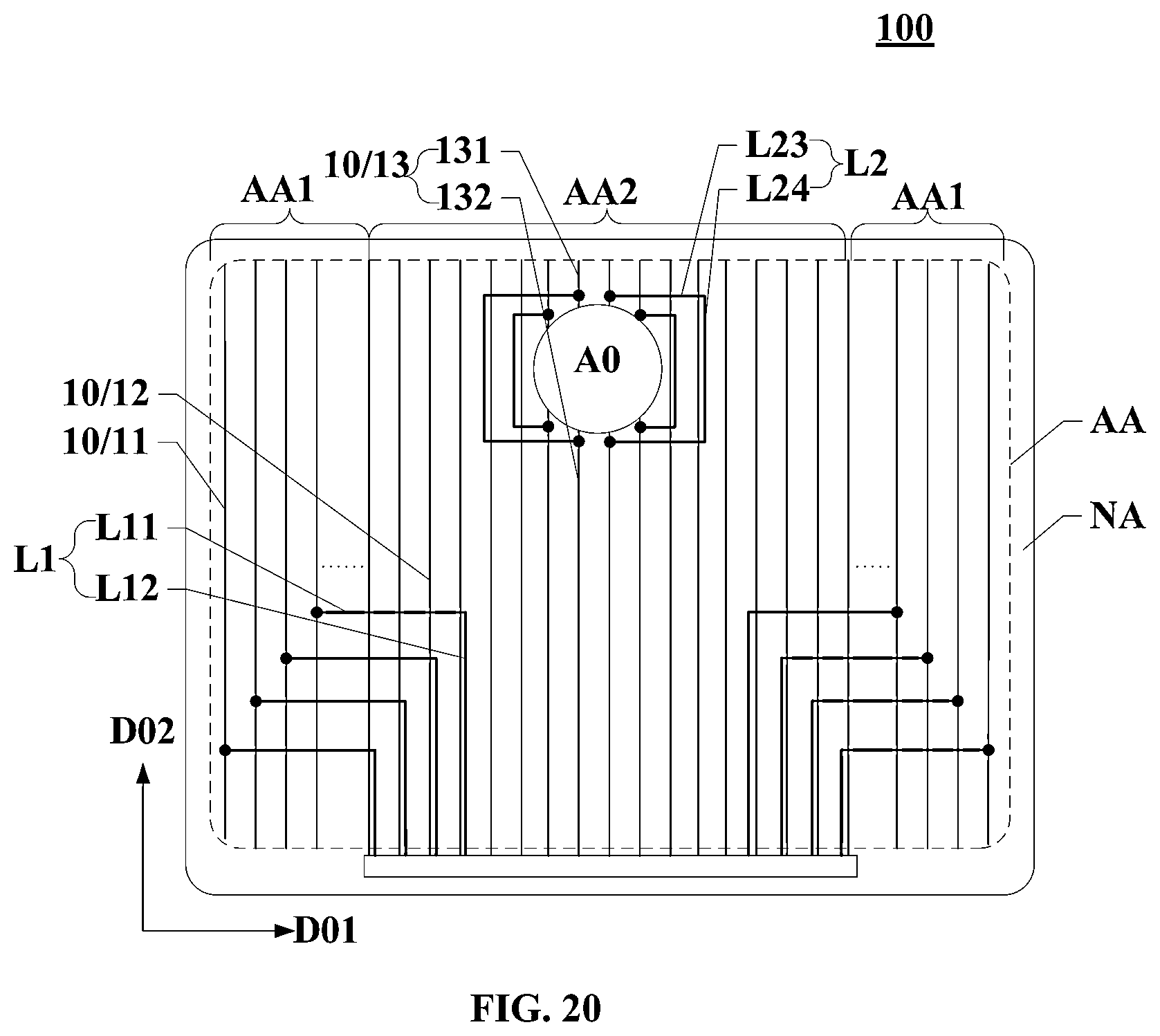 Patent US12361854 Figure 14 – Display panel and display device