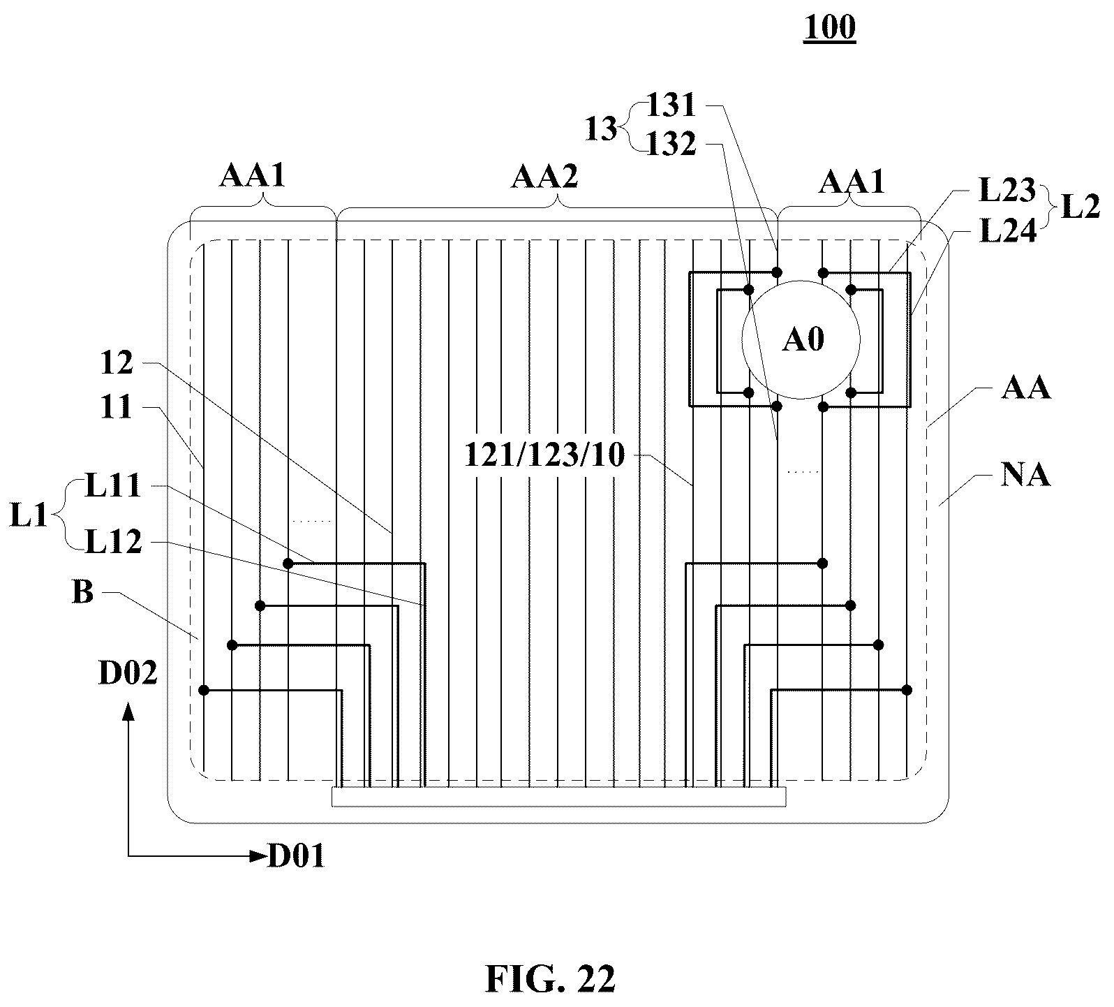 Patent US12361854 Figure 16 – Display panel and display device
