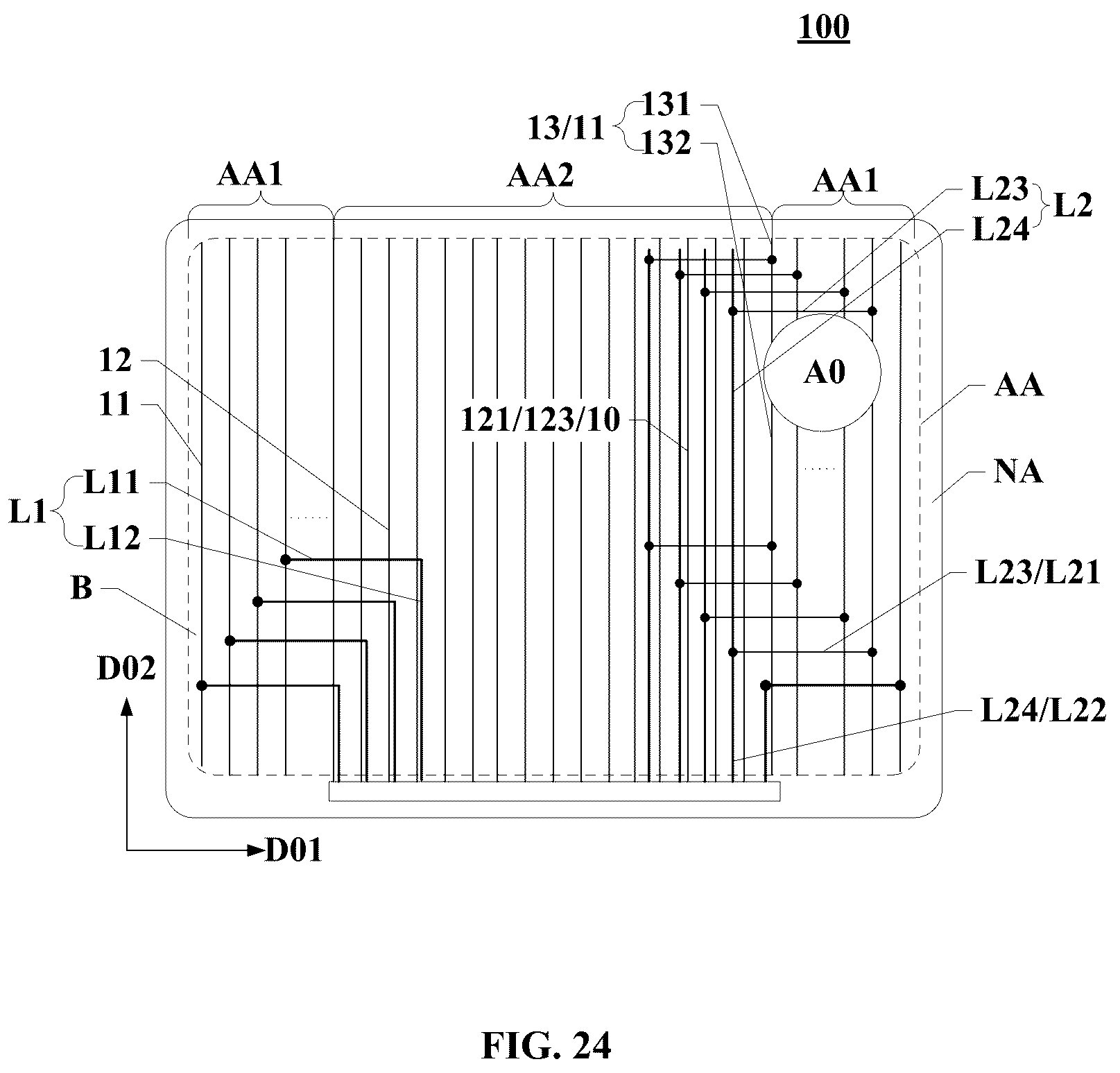 Patent US12361854 Figure 18 – Display panel and display device