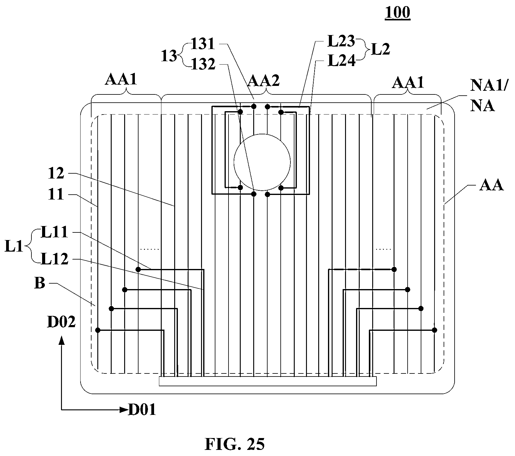 Patent US12361854 Figure 19 – Display panel and display device