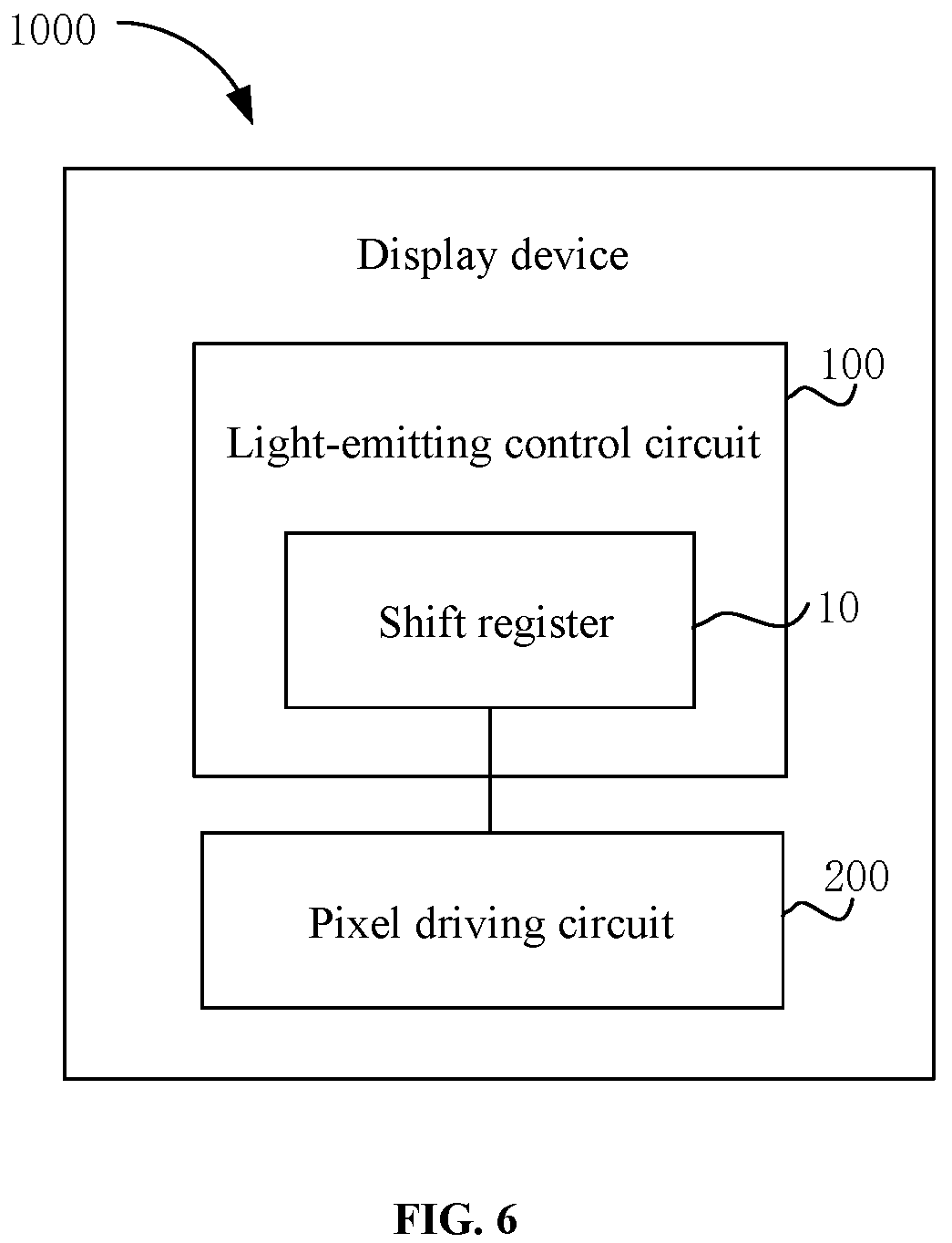 Patent US12361856 Figure 5 – Shift register, control method thereof, light-emitting control circuit, and display device