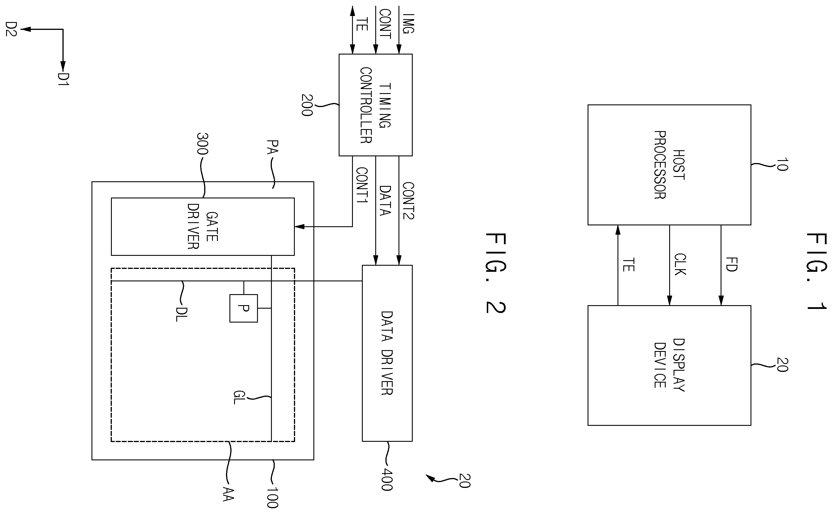Patent US12361858 Figure 1 – Display device, display system, and method for driving the same
