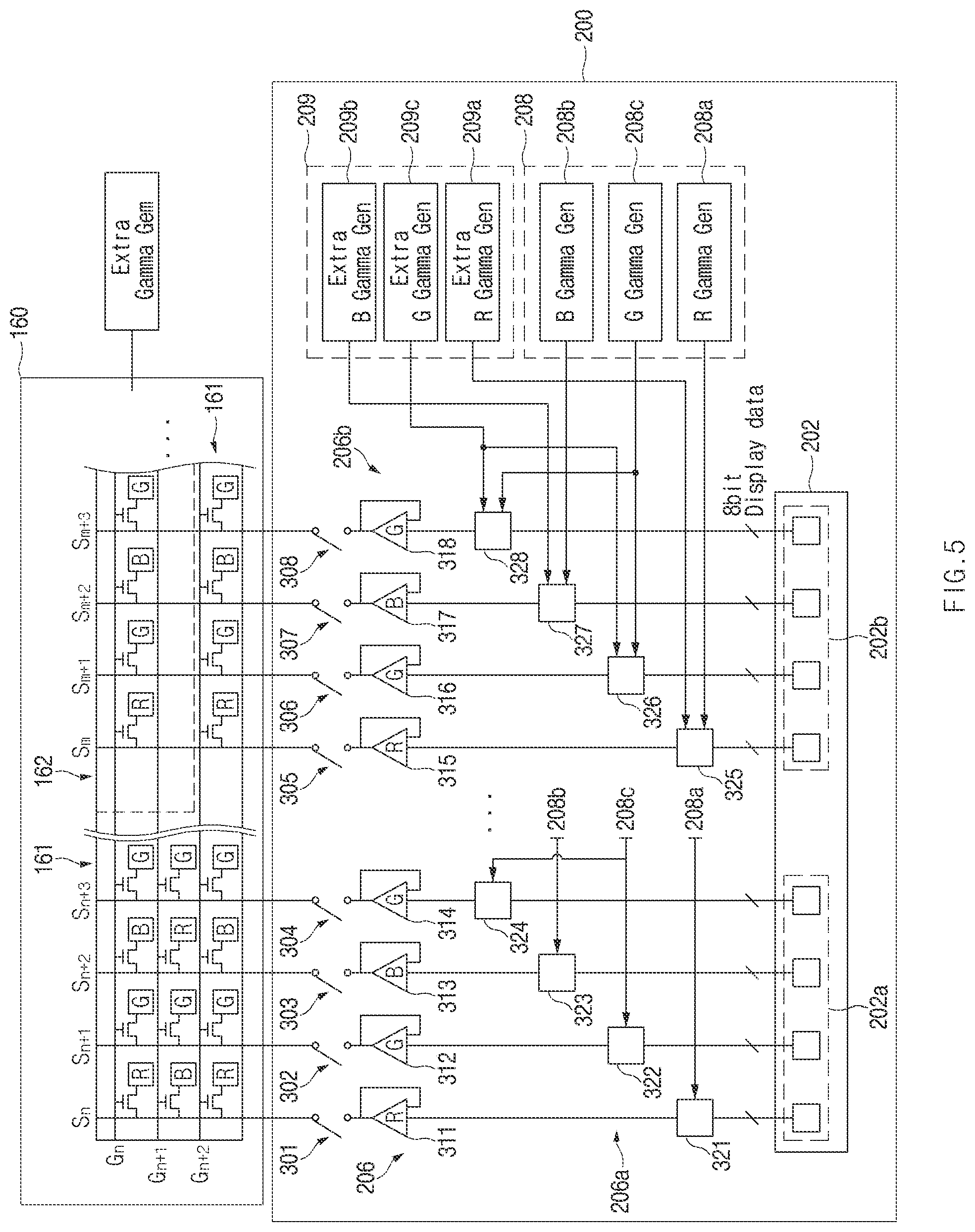 Patent US12361860 Figure 5 – Operation method for gamma voltage according to display area and electronic device supporting same