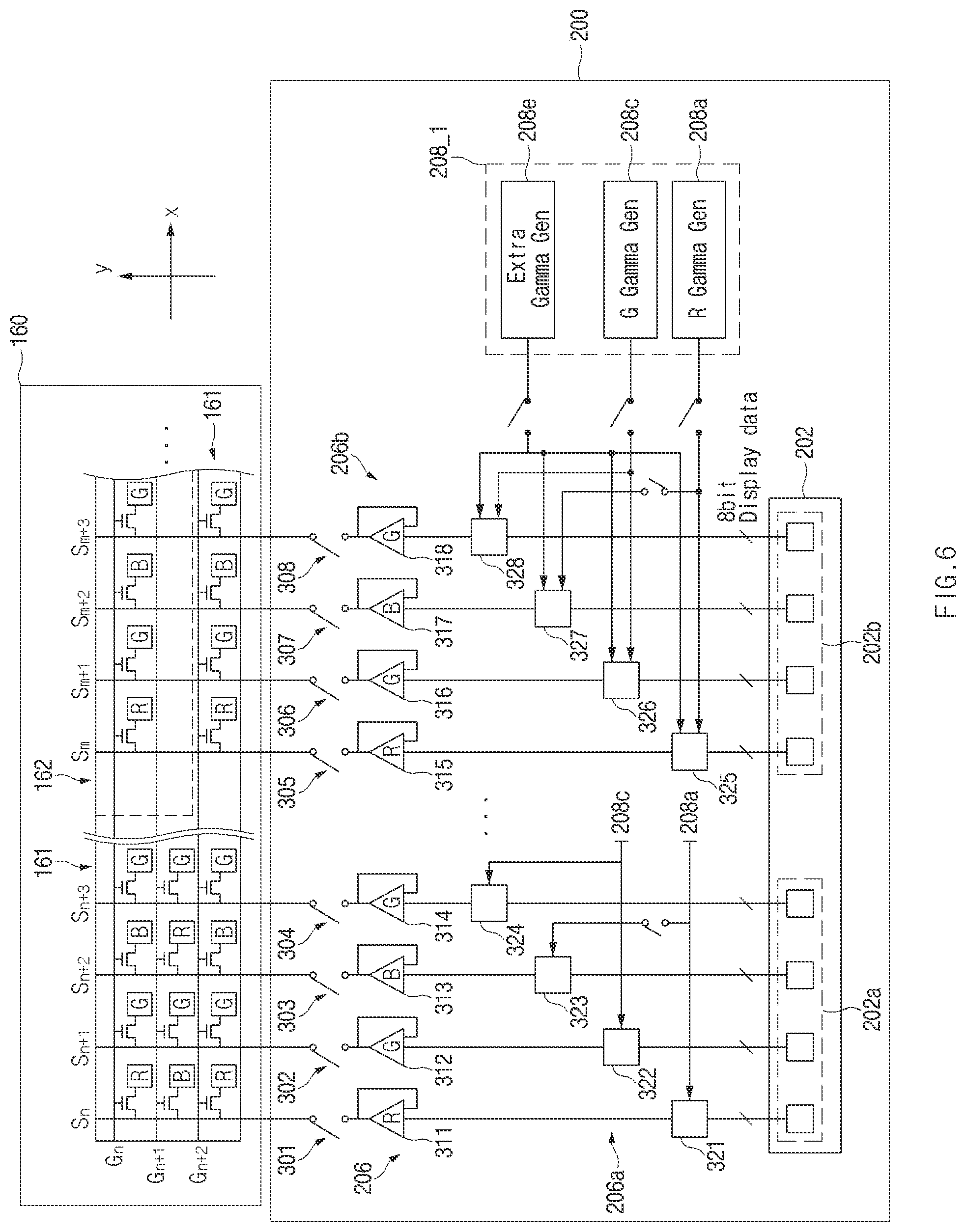 Patent US12361860 Figure 6 – Operation method for gamma voltage according to display area and electronic device supporting same