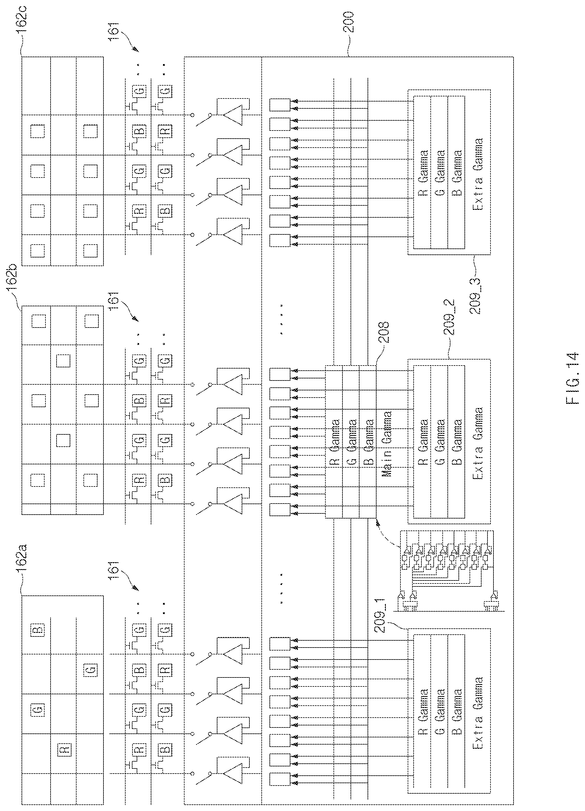 Patent US12361860 Figure 14 – Operation method for gamma voltage according to display area and electronic device supporting same