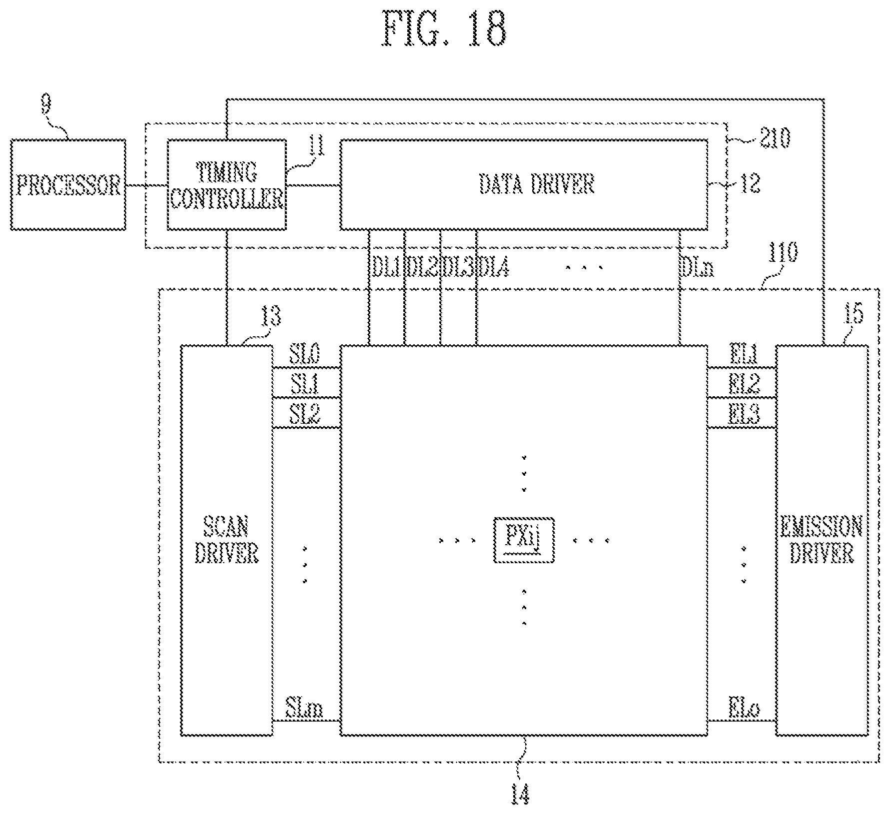 Patent US12361862 Figure 18 – Driving circuit, display device including the driving circuit, and method of driving the same