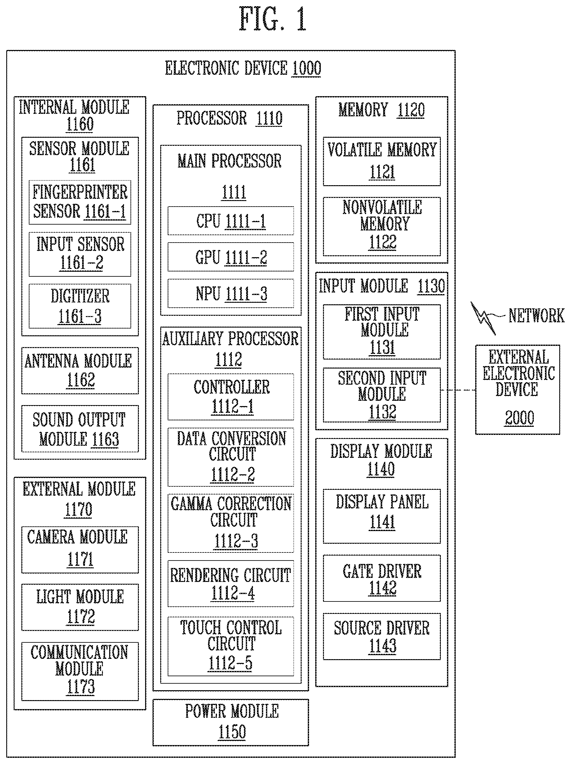 Patent US12361863 Figure 1 – Display device, driving method thereof, and electronic device using the same