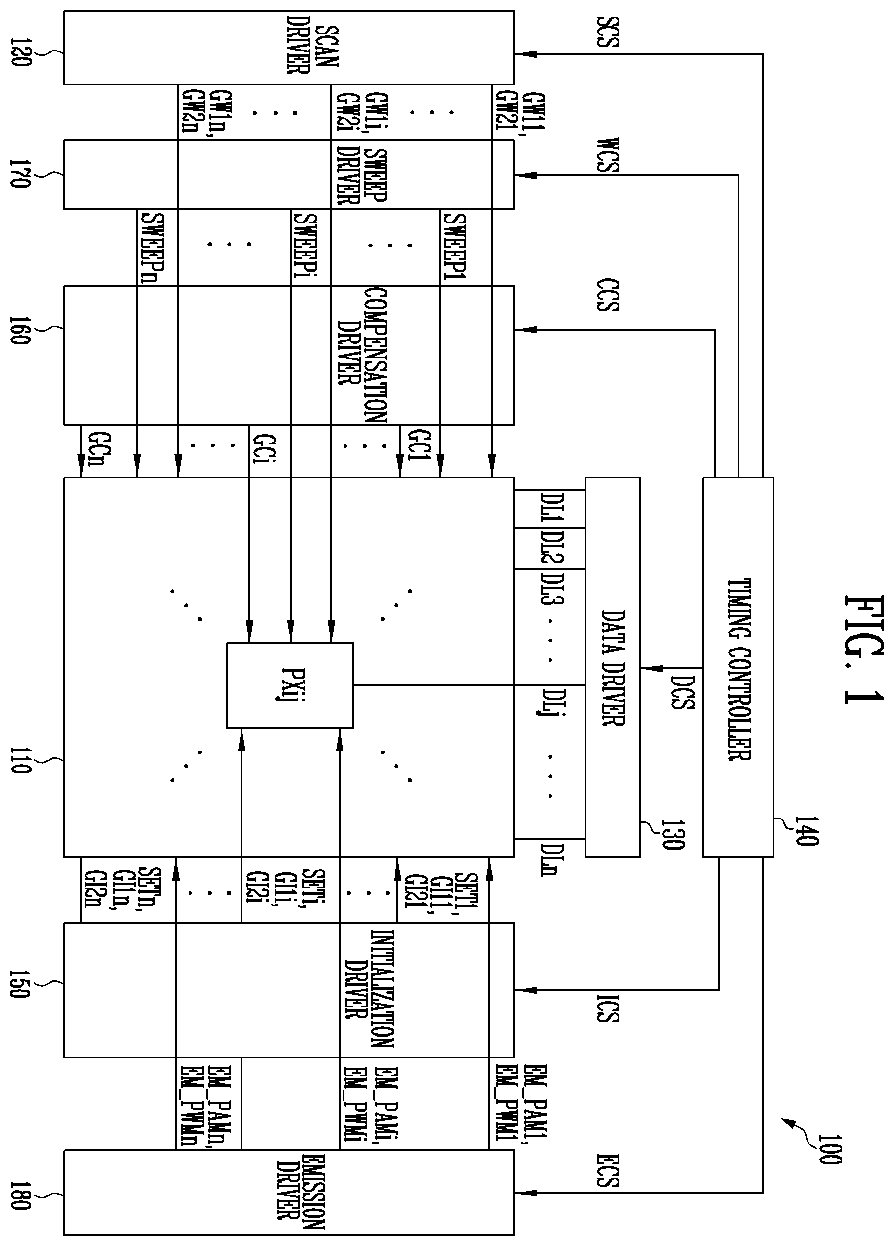 Patent US12361864 Figure 1 – Pixel circuit and driving method for display device including the pixel circuit