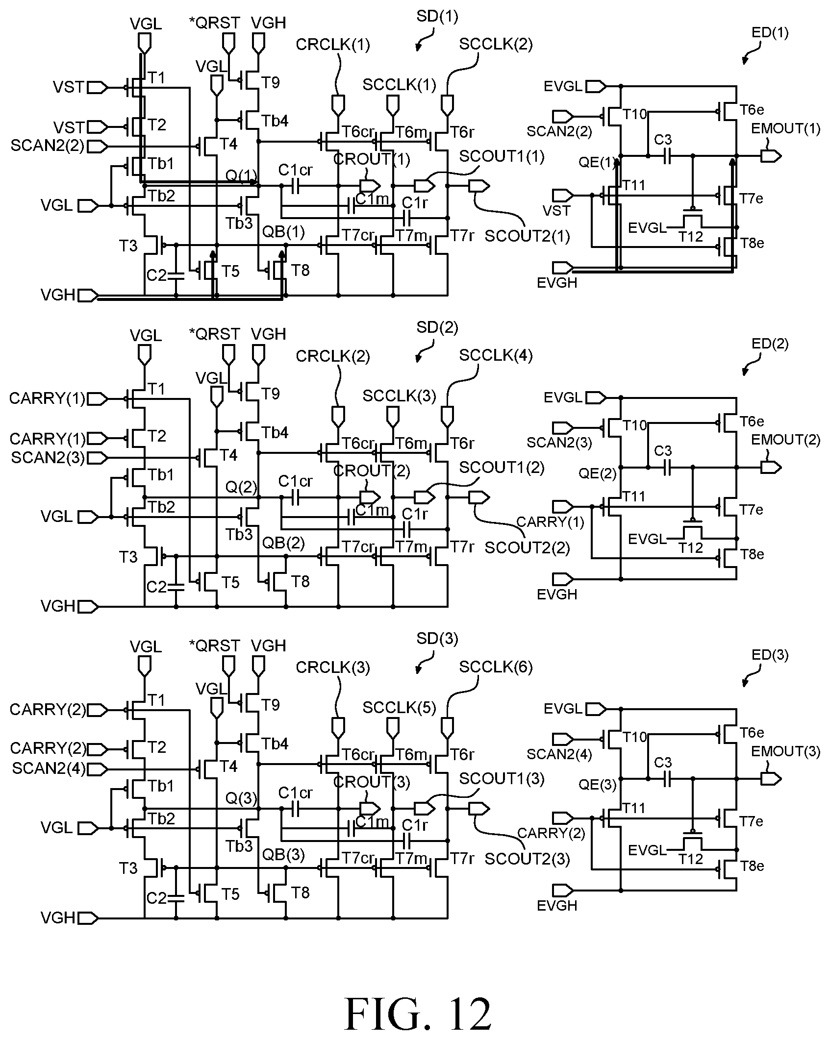 Patent US12361865 Figure 17 – Gate driver and display device comprising same