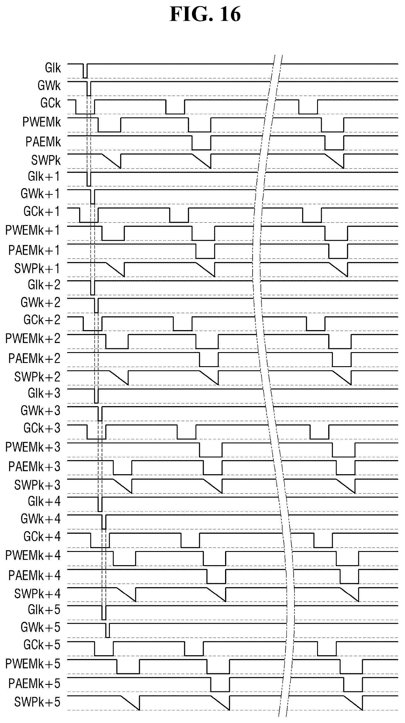 Patent US12361866 Figure 16 – Display device having a pixel driver with pulse width modulation and pulse amplitude modulation signals