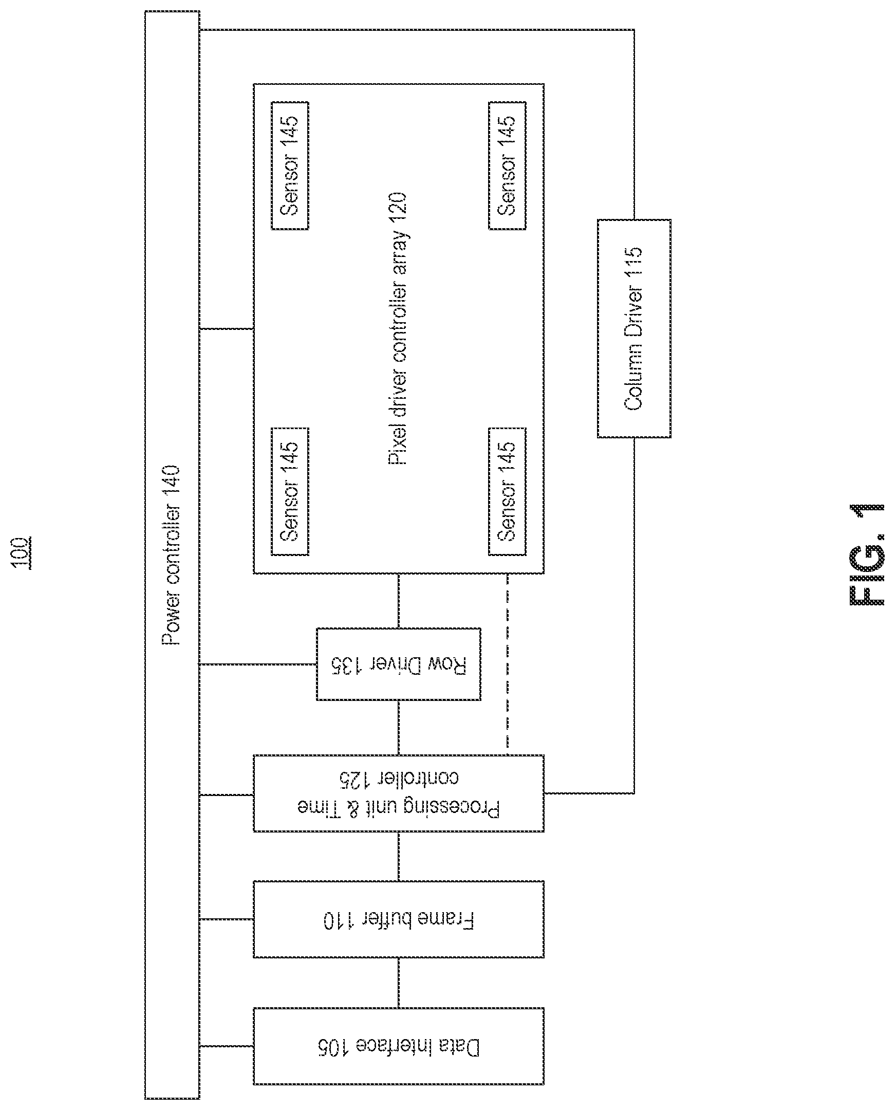 Patent US12361867 Figure 1 – Micro display pixel driver controller