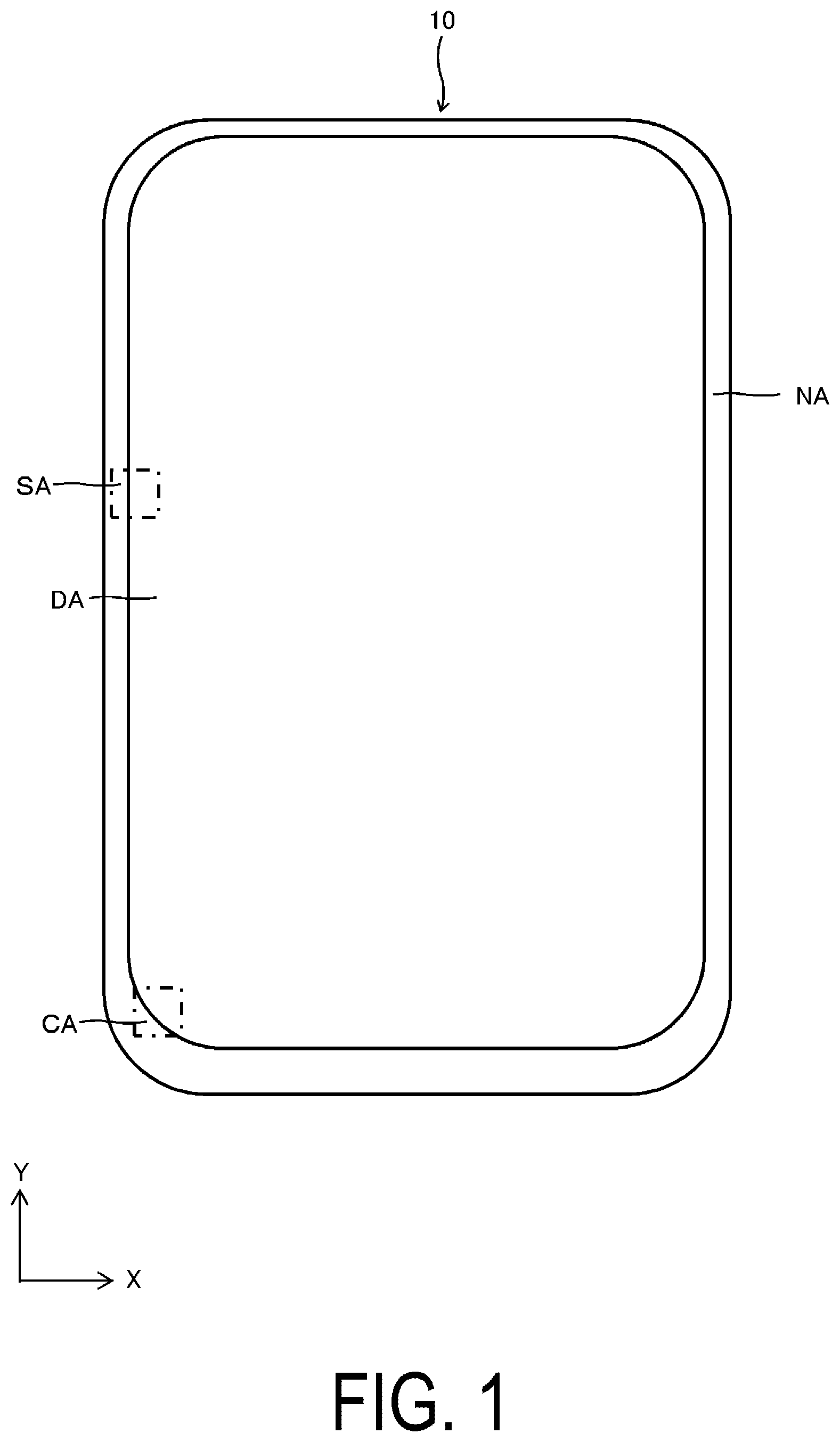Patent US12361874 Figure 1 – Display device