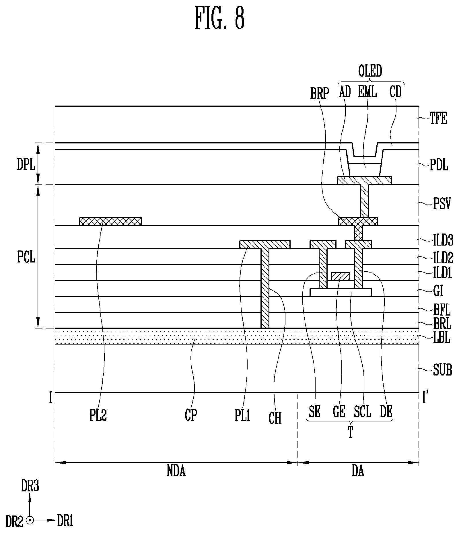 Patent US12361875 Figure 10 – Display device