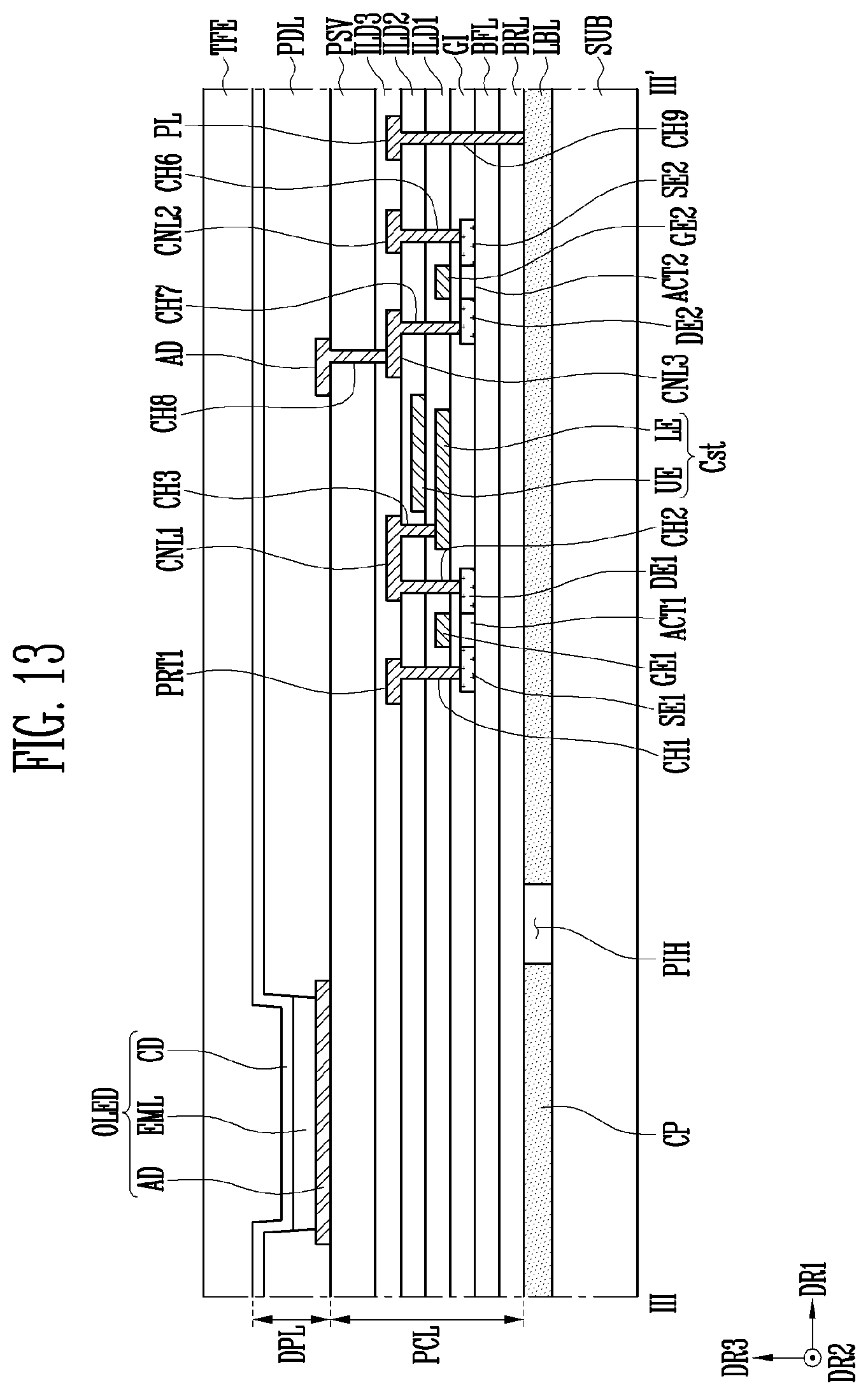 Patent US12361875 Figure 15 – Display device