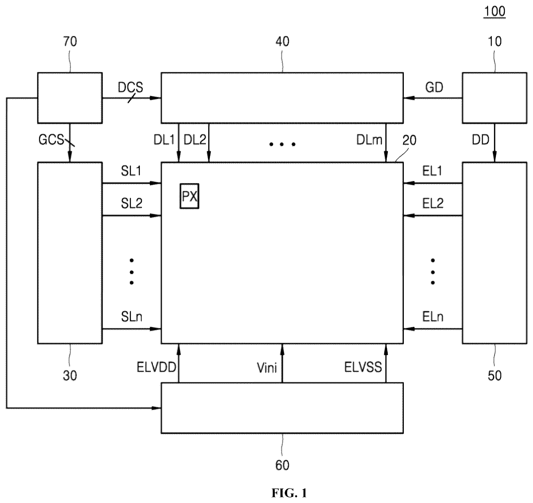 Patent US12361876 Figure 1 – Display device and method for providing low luminance power therefor