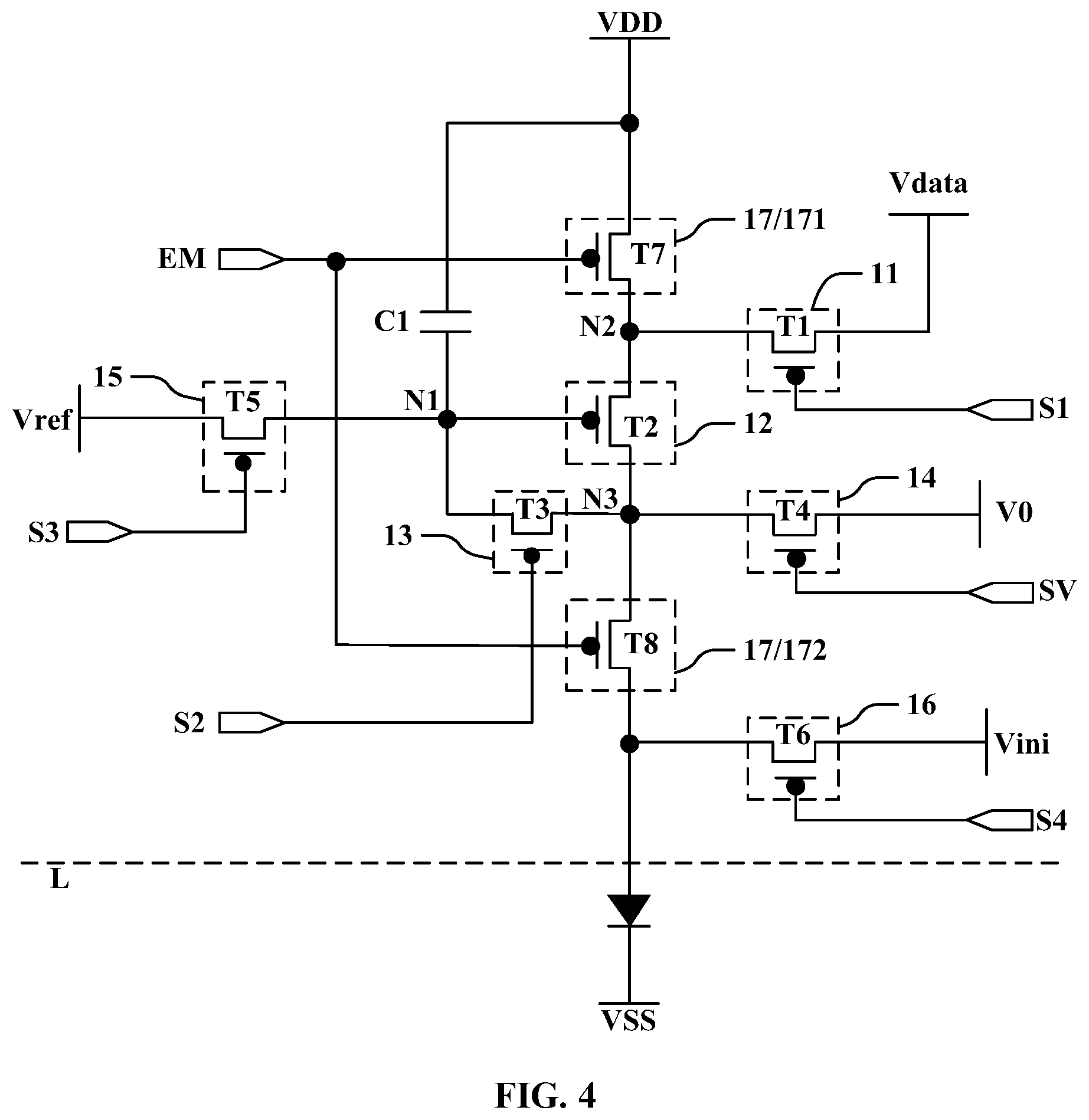 Patent US12361878 Figure 4 – Display panel, driving method of display panel, and display device