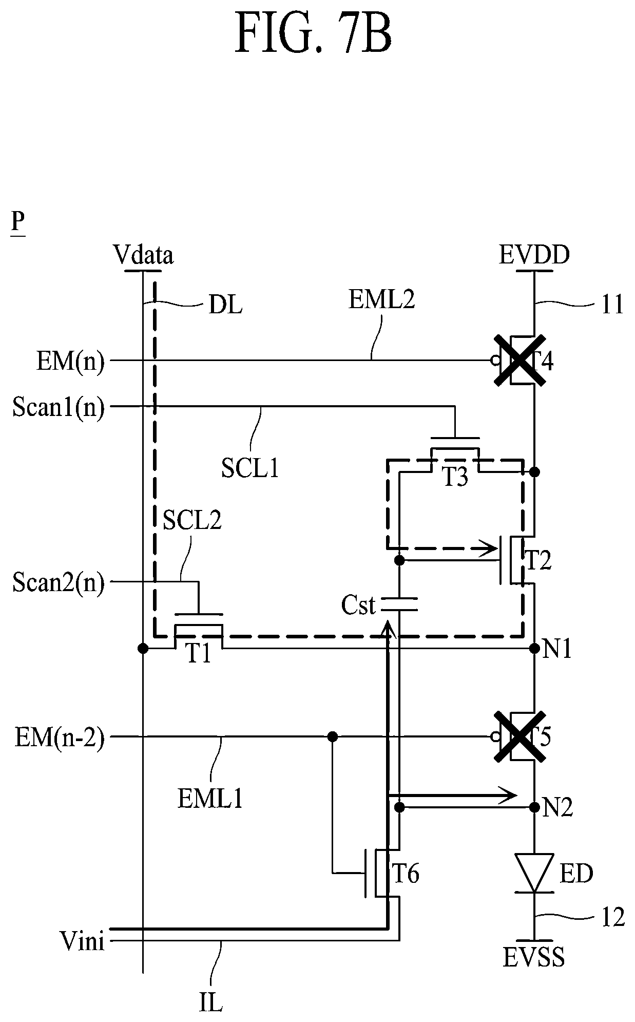Patent US12361880 Figure 7 – Light emitting display apparatus with driving transistor formed of an oxide semiconductor