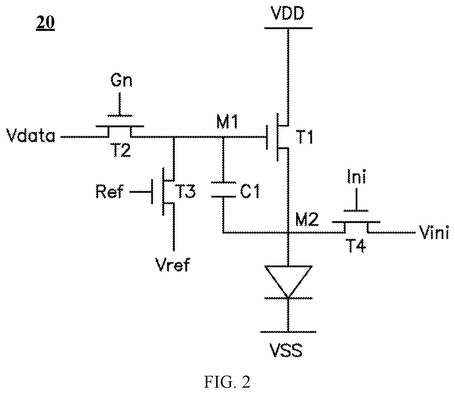 Patent US12361881 Figure 2 – Display panel and display device