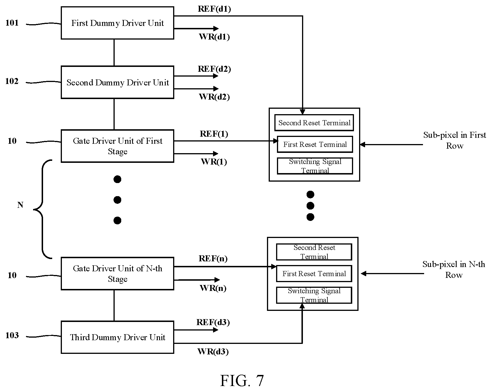 Patent US12361881 Figure 7 – Display panel and display device