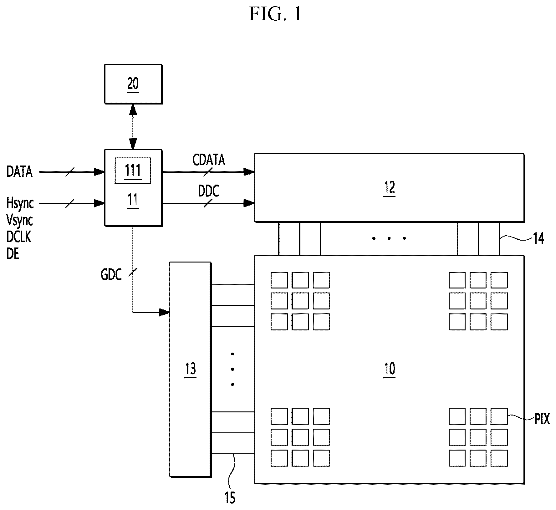 Patent US12361882 Figure 1 – Electroluminescent display apparatus and method of driving the same