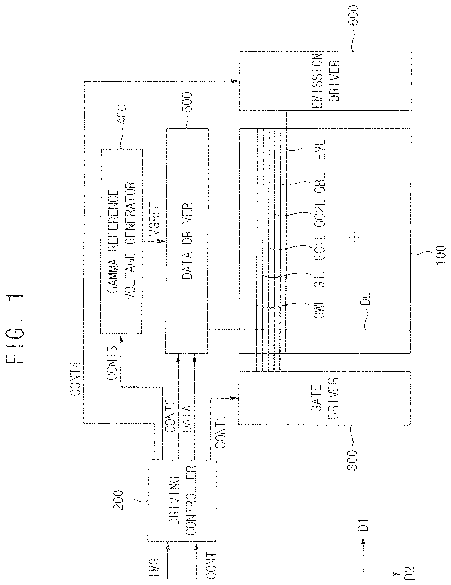 Patent US12361883 Figure 1 – Display apparatus and method of driving the same