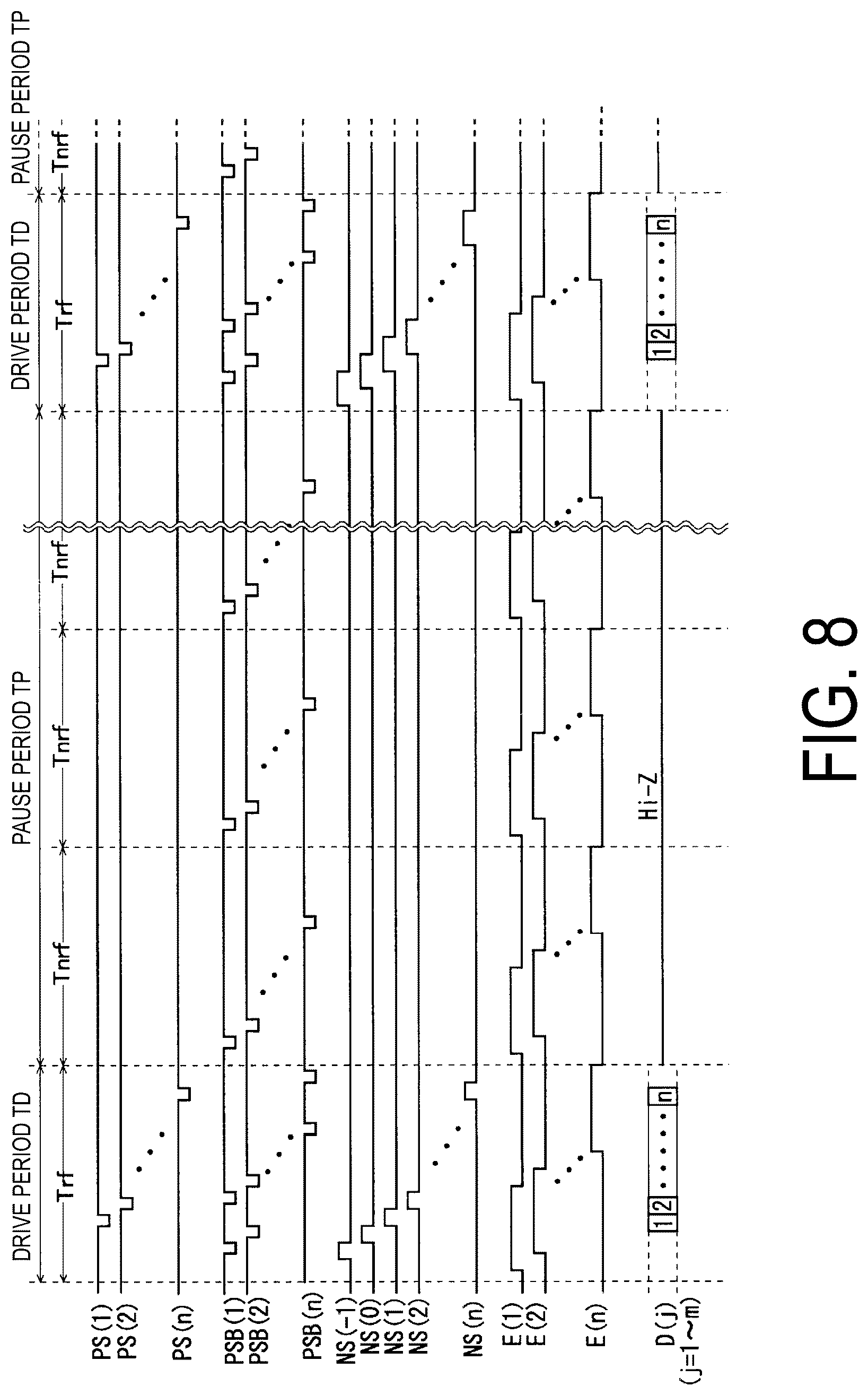 Patent US12361885 Figure 8 – Display device and method for driving same