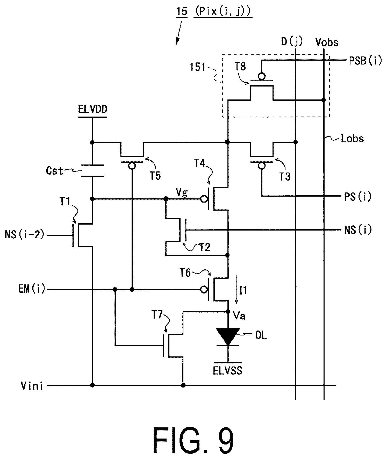 Patent US12361885 Figure 9 – Display device and method for driving same