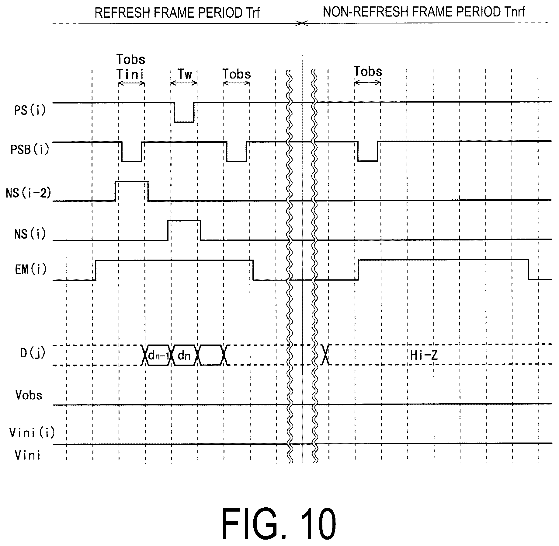 Patent US12361885 Figure 10 – Display device and method for driving same