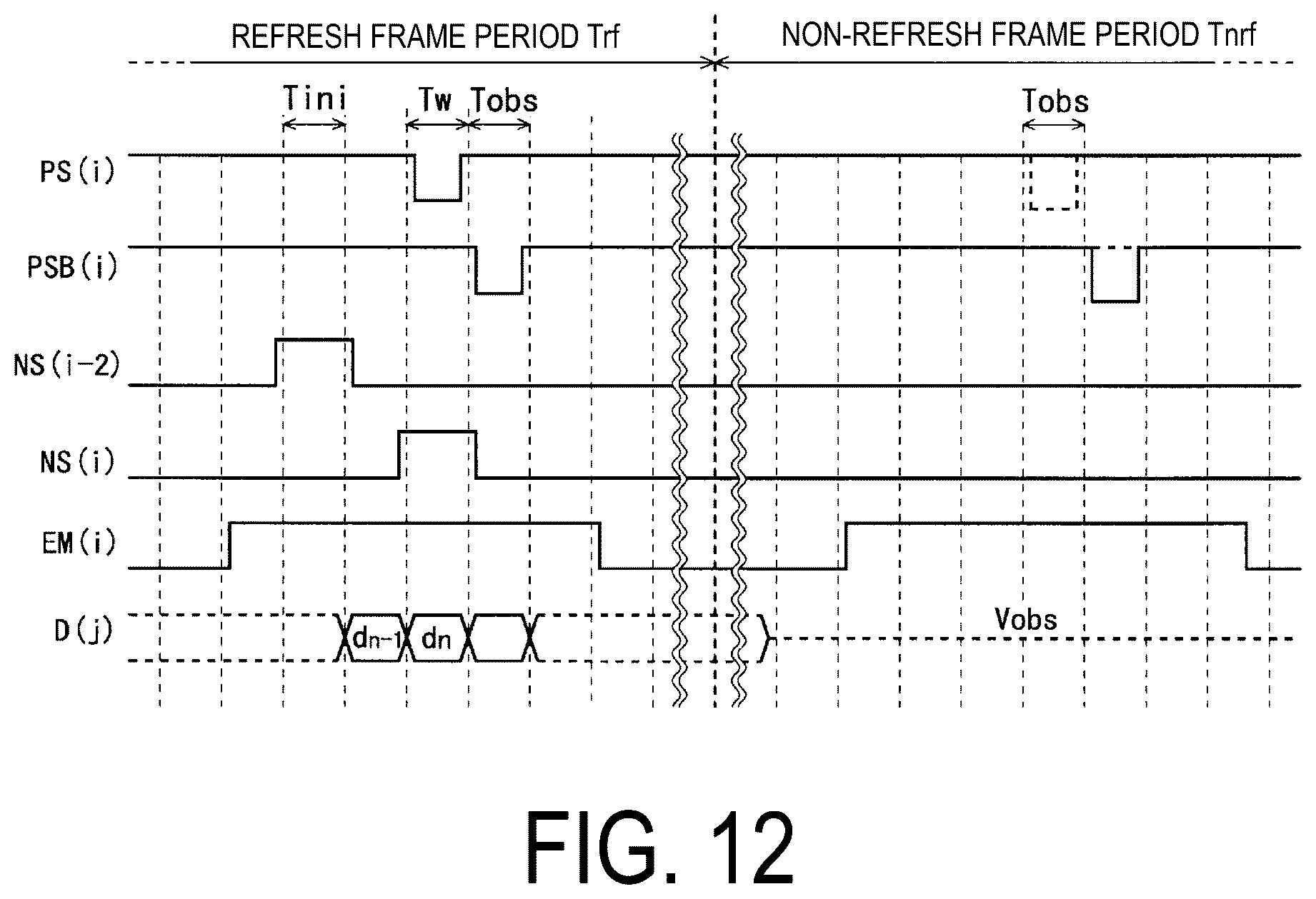 Patent US12361885 Figure 12 – Display device and method for driving same