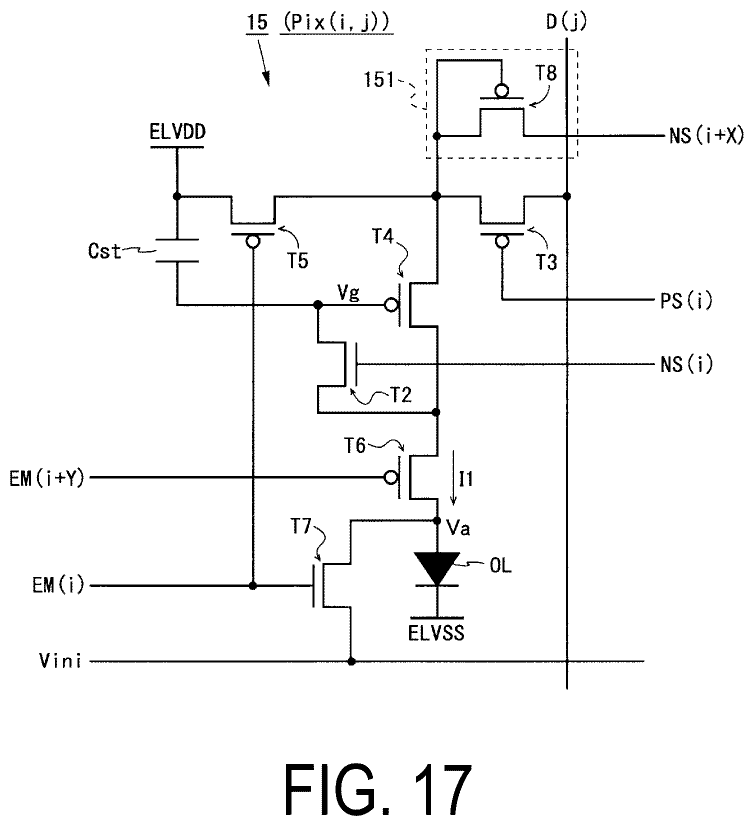 Patent US12361885 Figure 17 – Display device and method for driving same