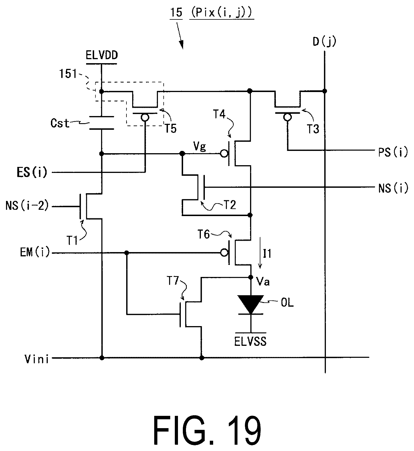 Patent US12361885 Figure 19 – Display device and method for driving same