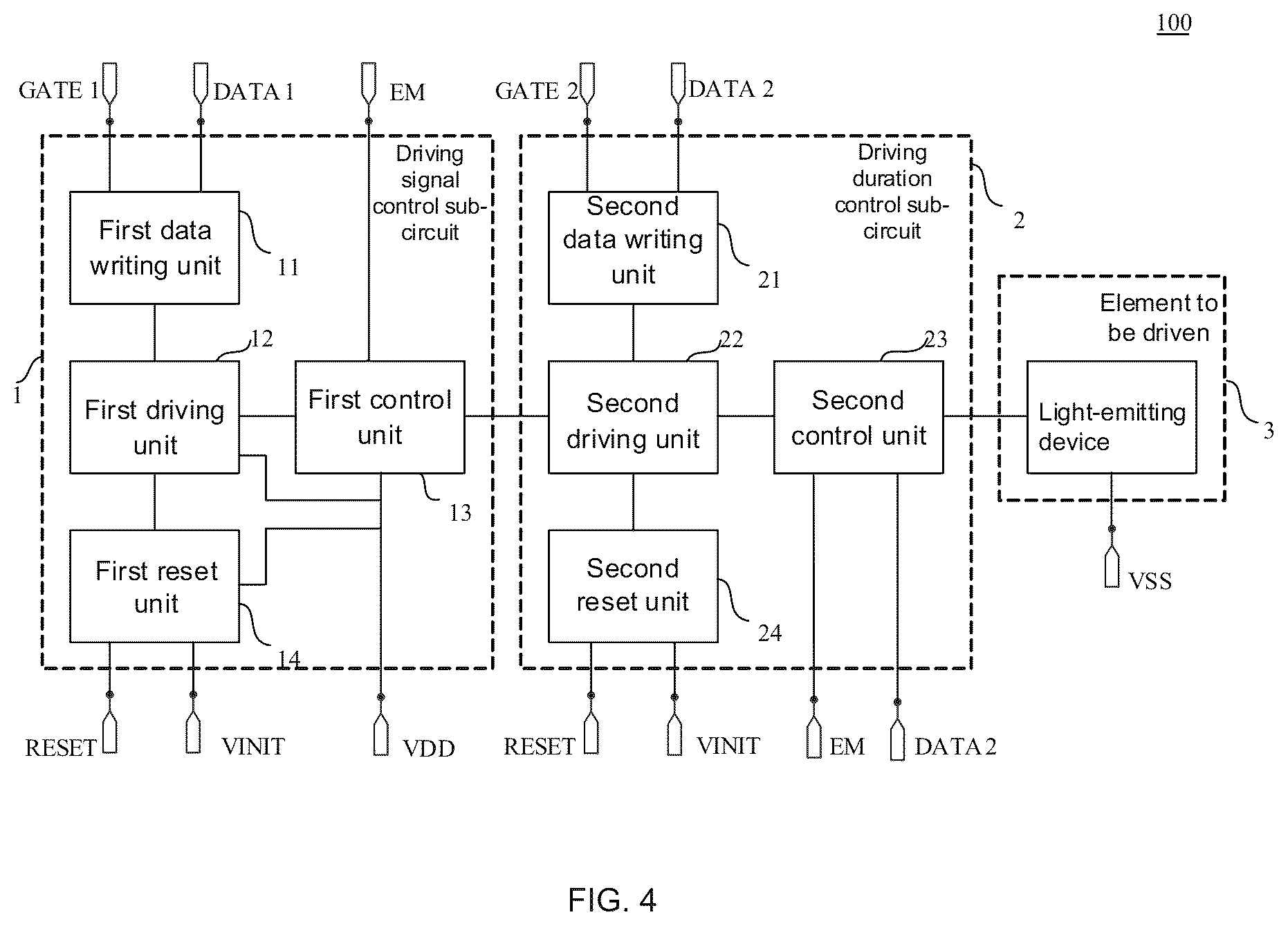 Patent US12361887 Figure 3 – Pixel driving circuit, pixel driving method, display panel and display device