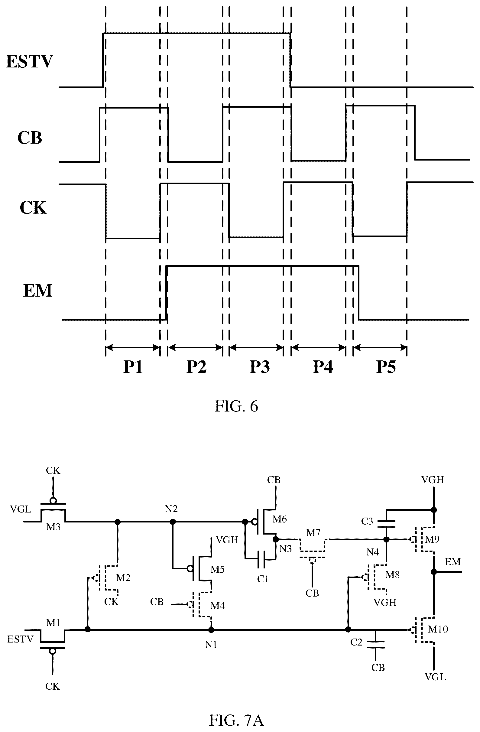 Patent US12361888 Figure 5 – Display device having multiple start signals for emission control scanning drivers