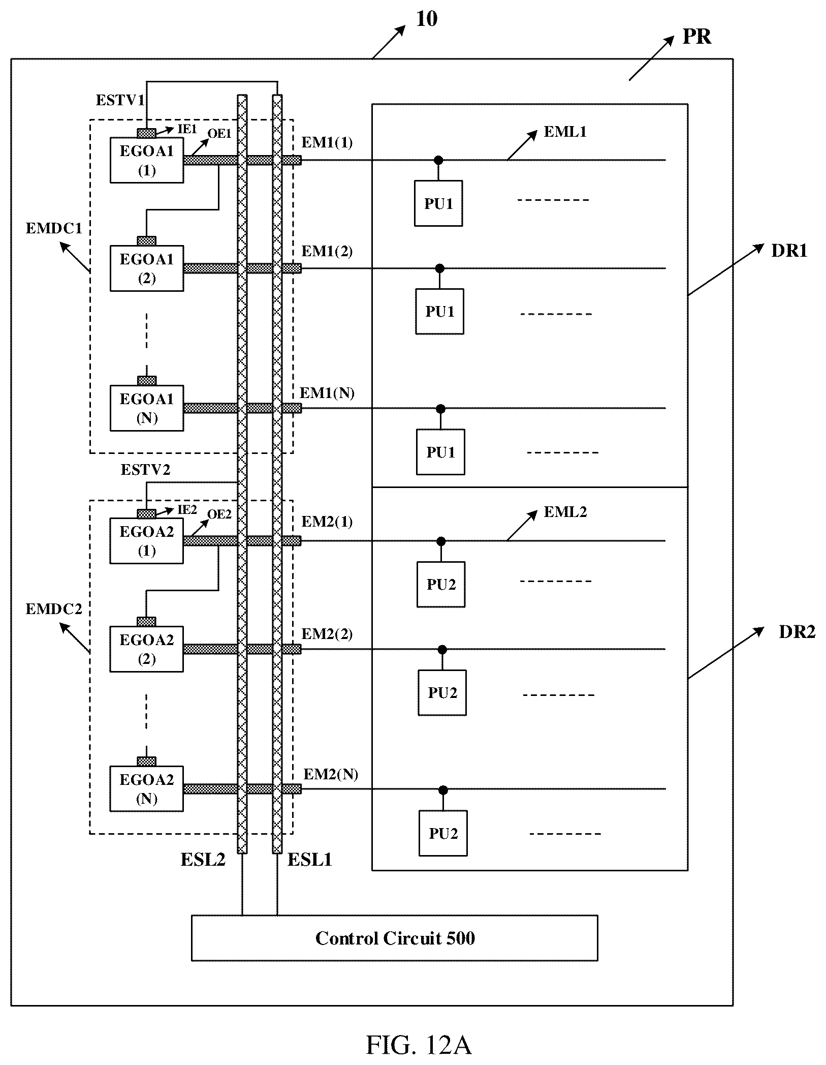 Patent US12361888 Figure 11 – Display device having multiple start signals for emission control scanning drivers
