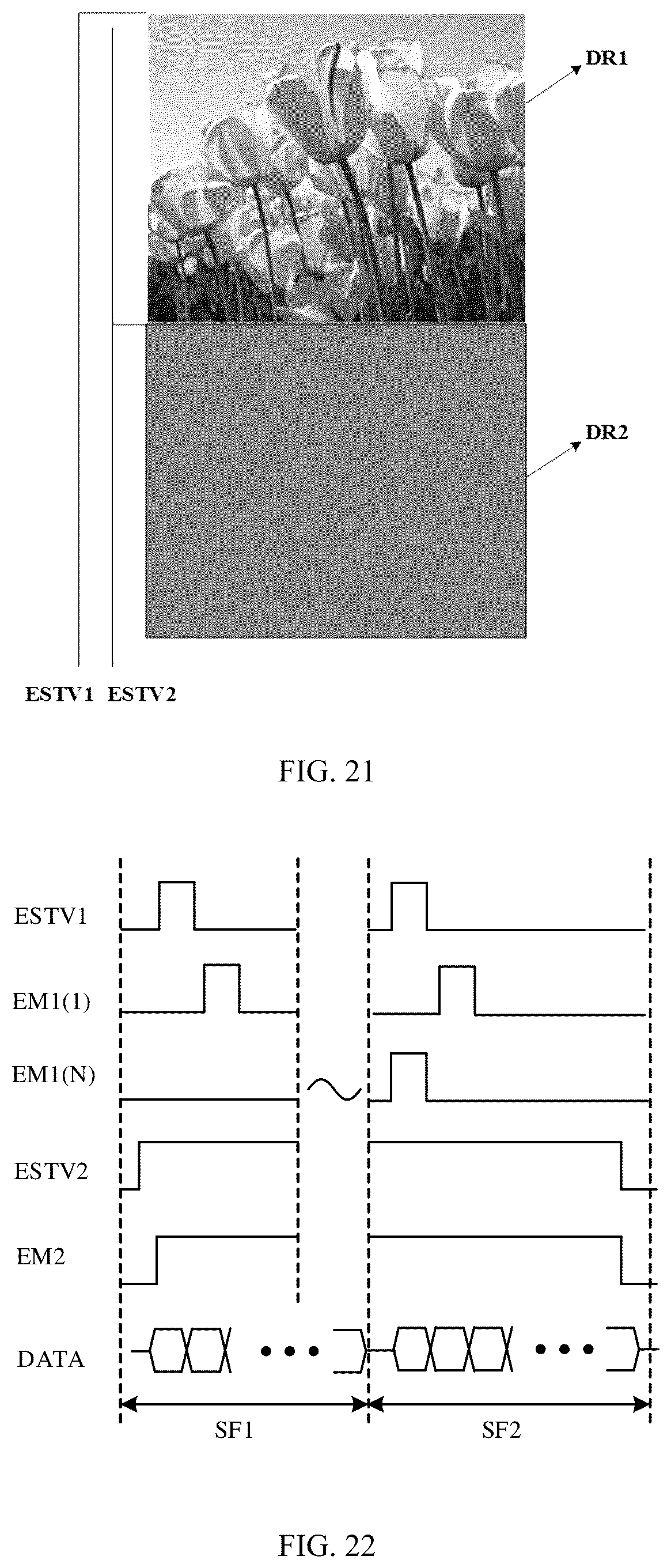 Patent US12361888 Figure 19 – Display device having multiple start signals for emission control scanning drivers