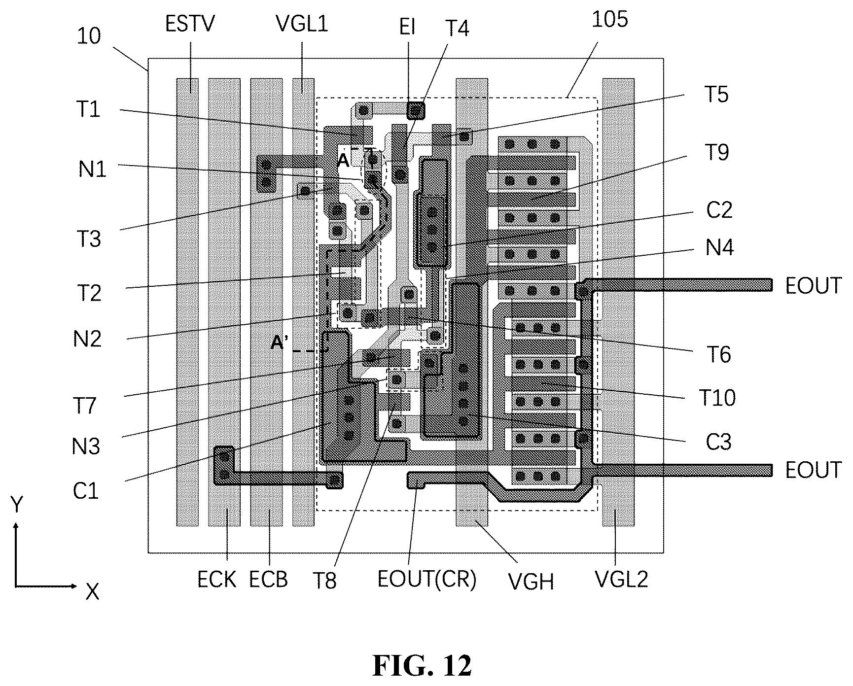 Patent US12361889 Figure 8 – Display substrate, display panel, display apparatus, and method of fabricating display substrate