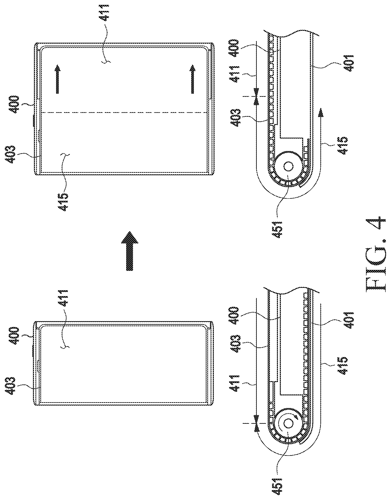 Patent US12361893 Figure 4 – Electronic device for displaying content on basis of plurality of scanning rates and operating method therefor
