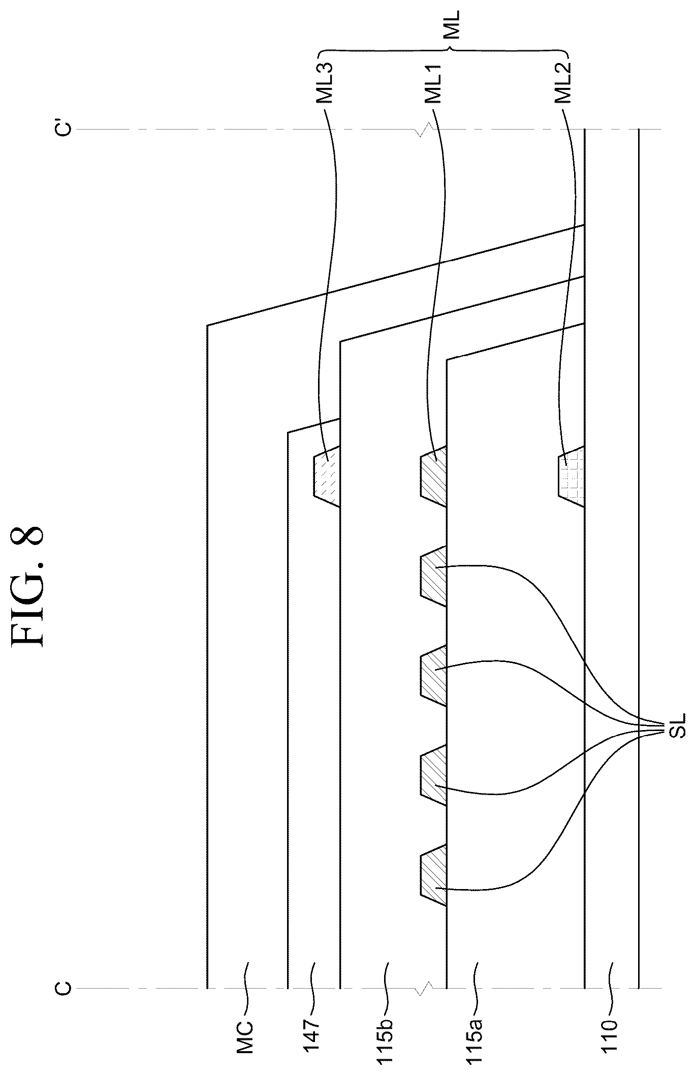 Patent US12361896 Figure 8 – Display apparatus