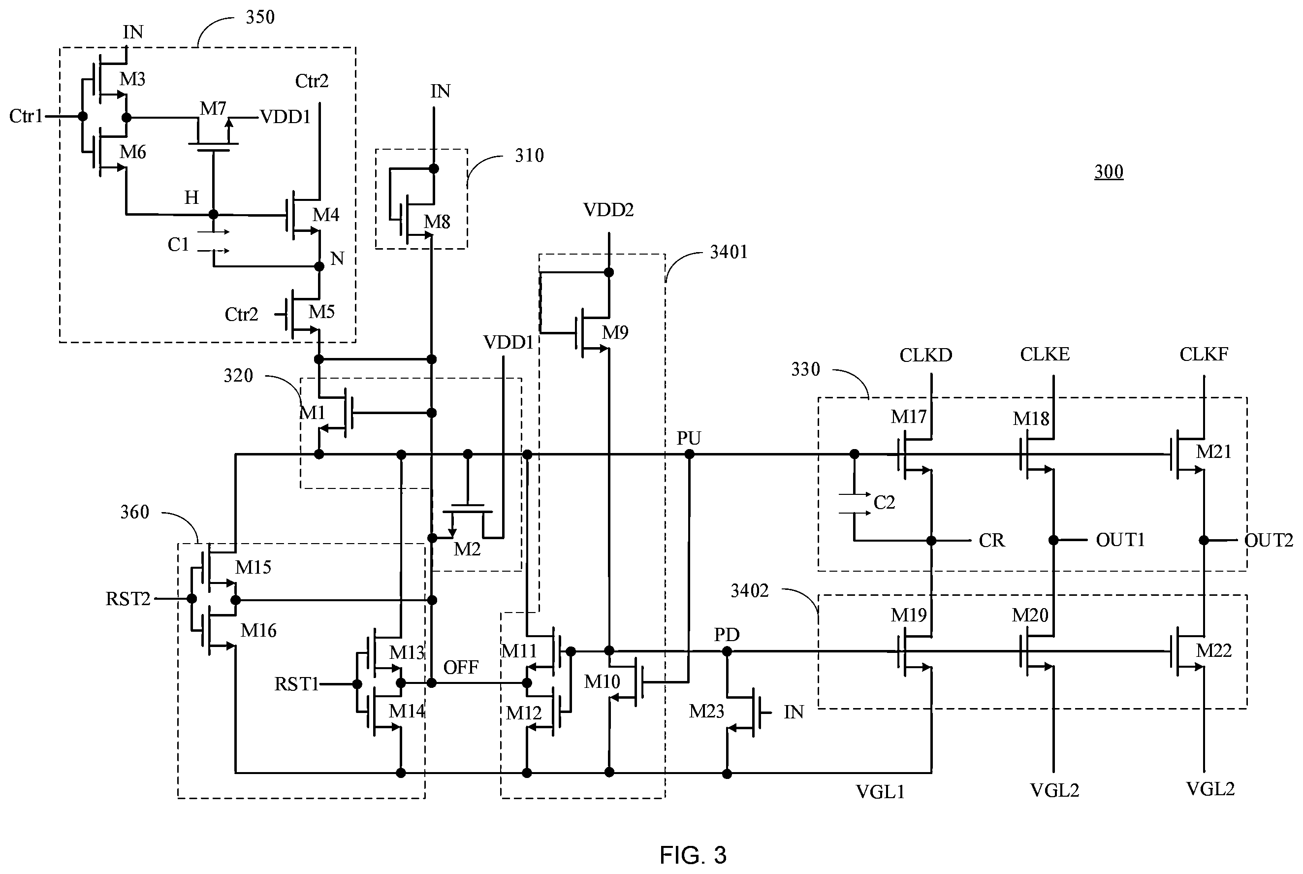 Patent US12361897 Figure 3 – Shift register unit, driving method thereof, and gate driving circuit