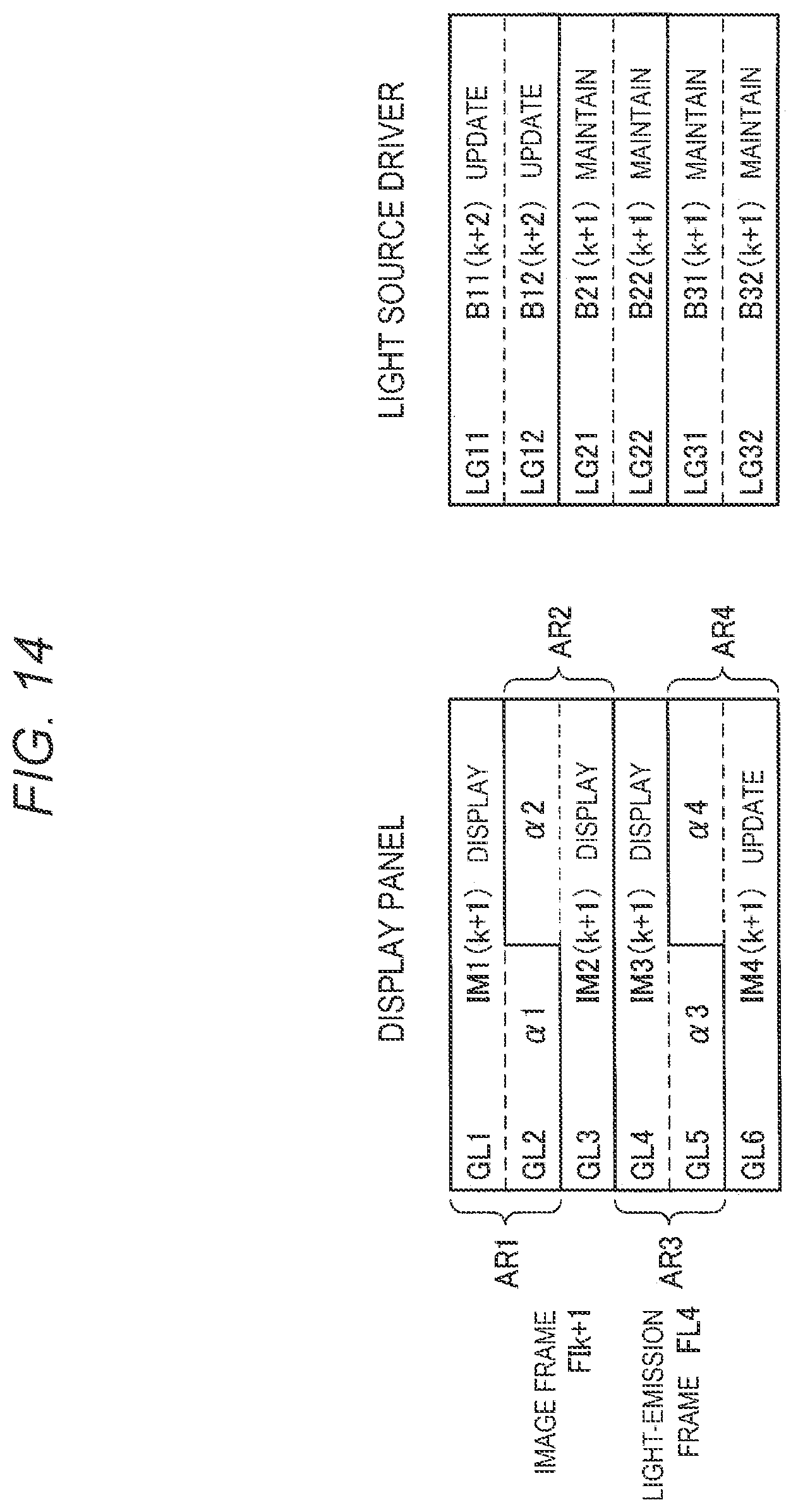 Patent US12361899 Figure 14 – Display system and electronic device