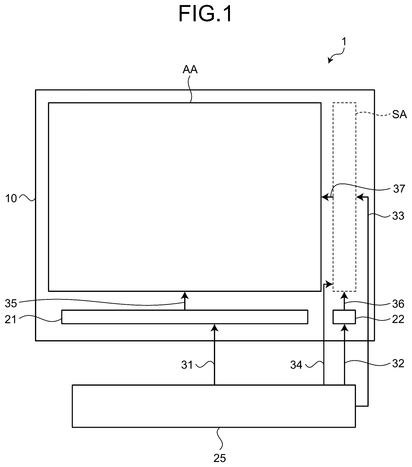 Patent US12361903 Figure 1 – Electrochromic device