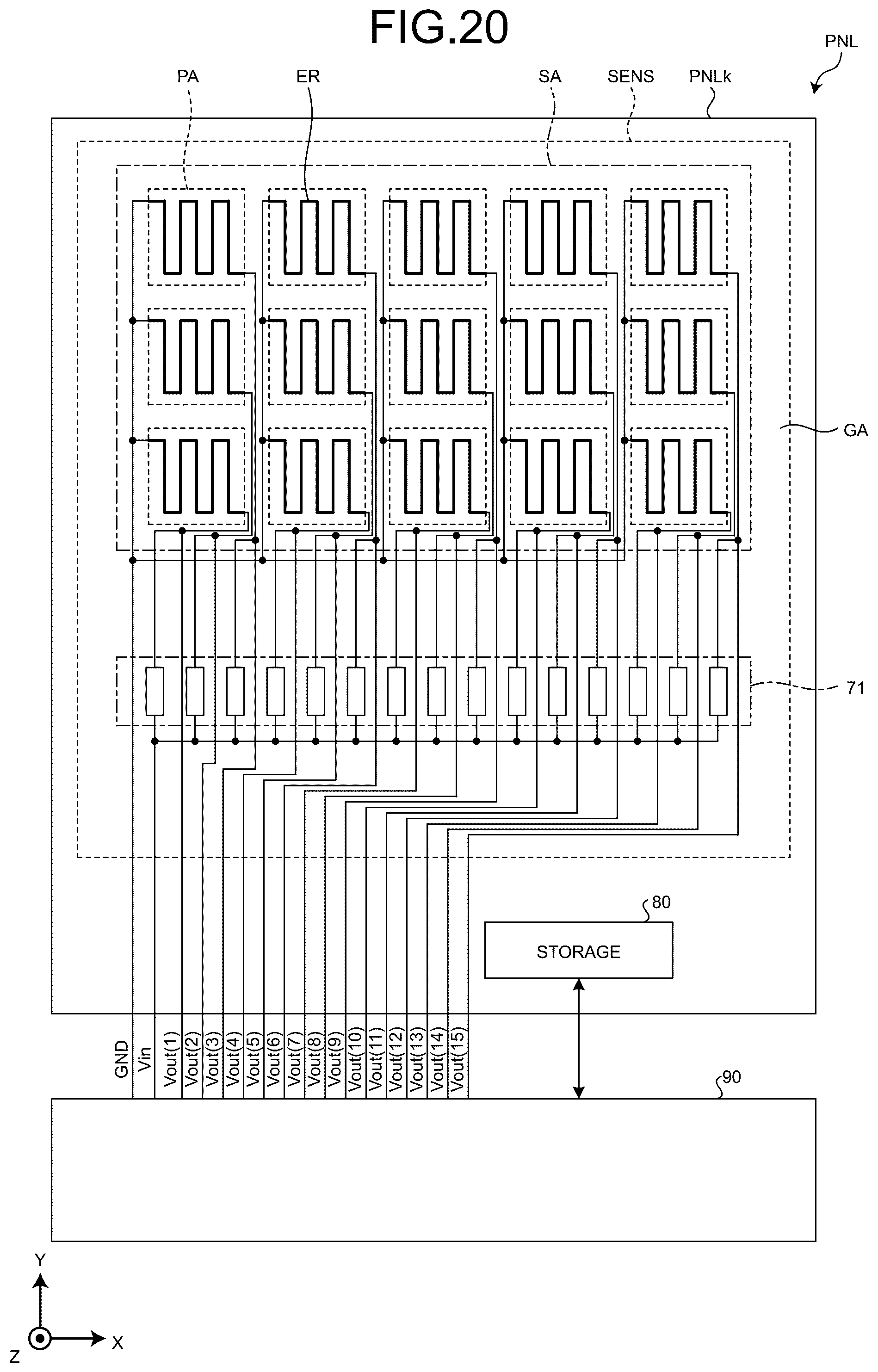 Patent US12361905 Figure 15 – Display device