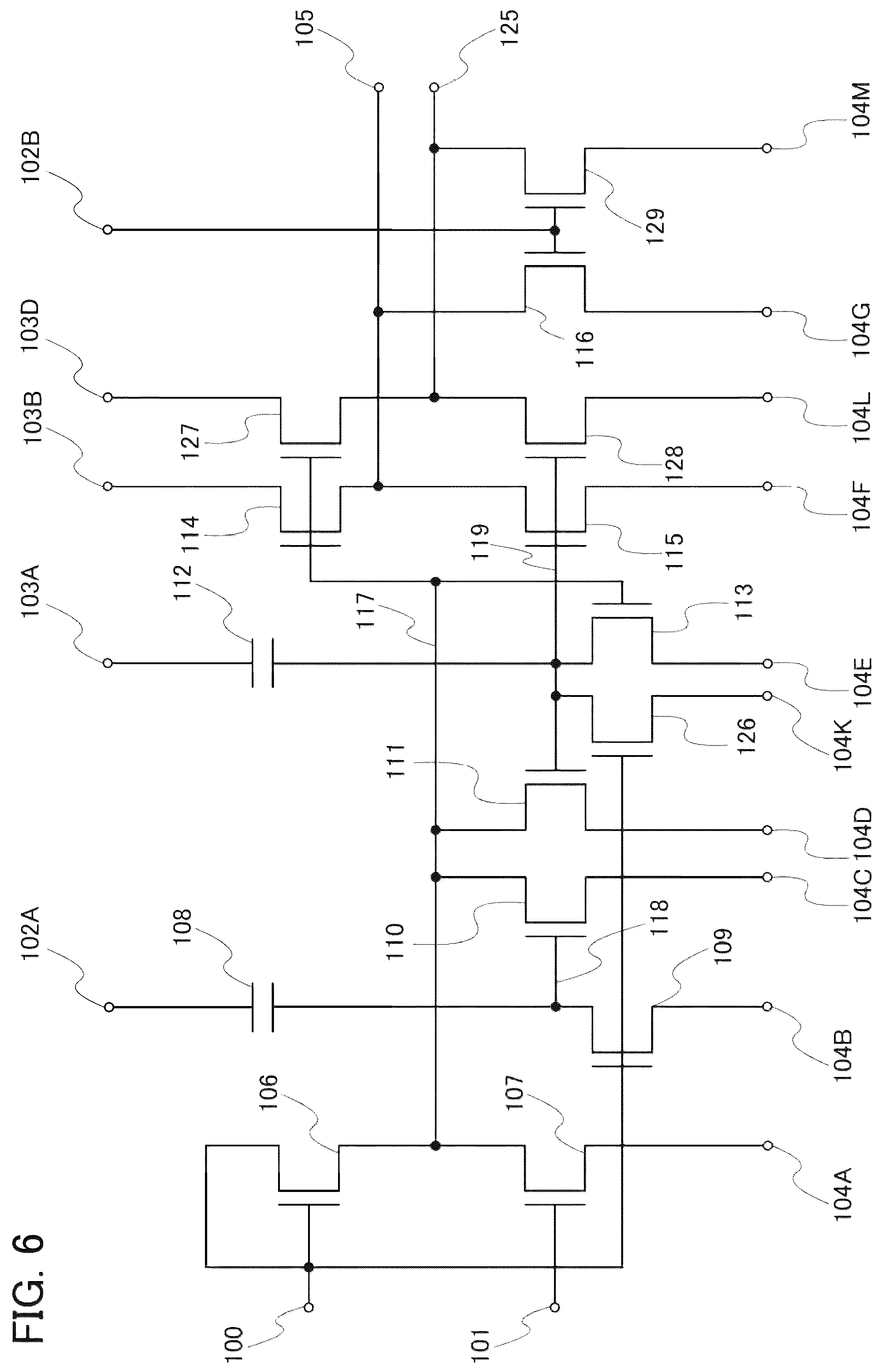 Patent US12361906 Figure 6 – Driver circuit, display device, and electronic device