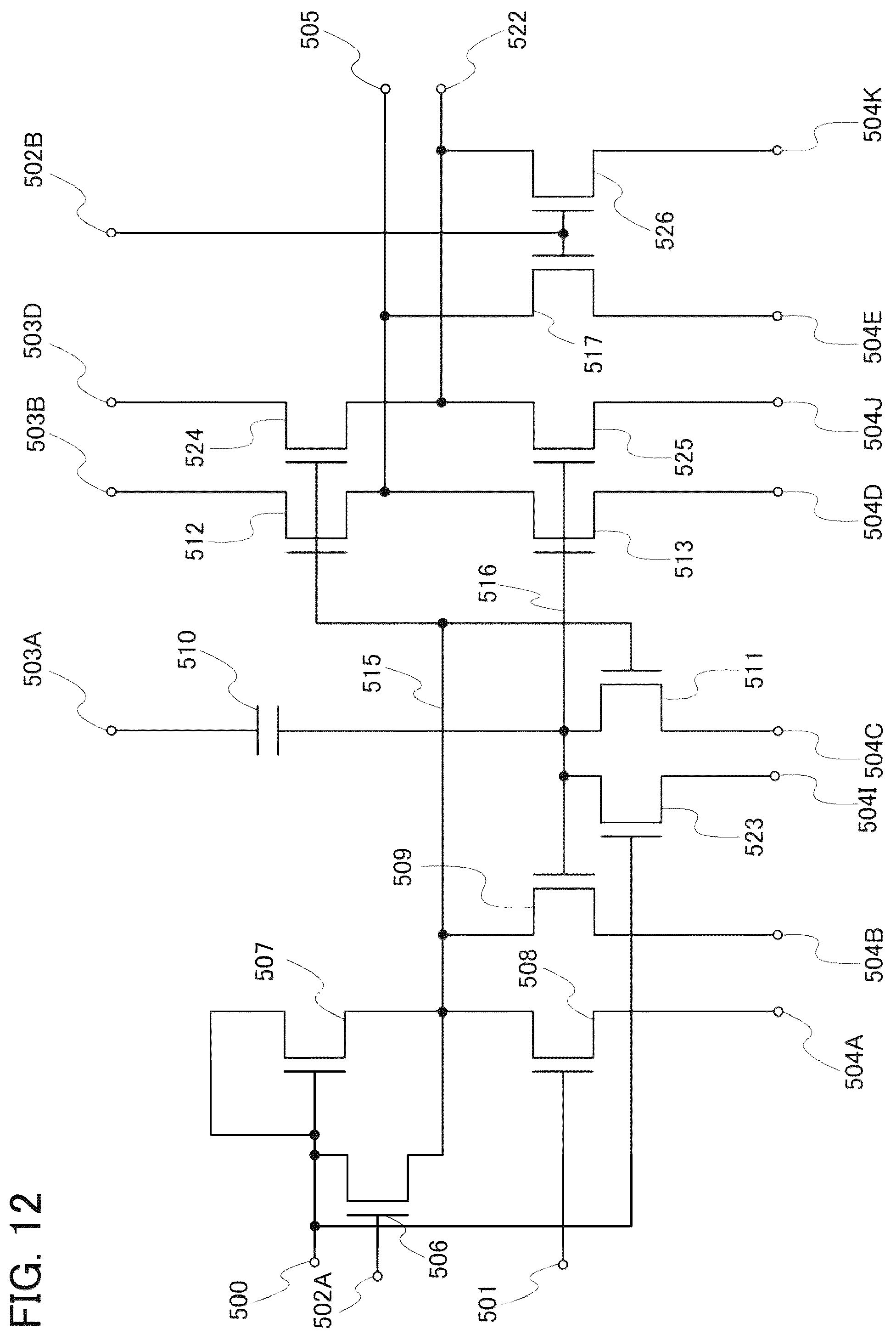 Patent US12361906 Figure 12 – Driver circuit, display device, and electronic device