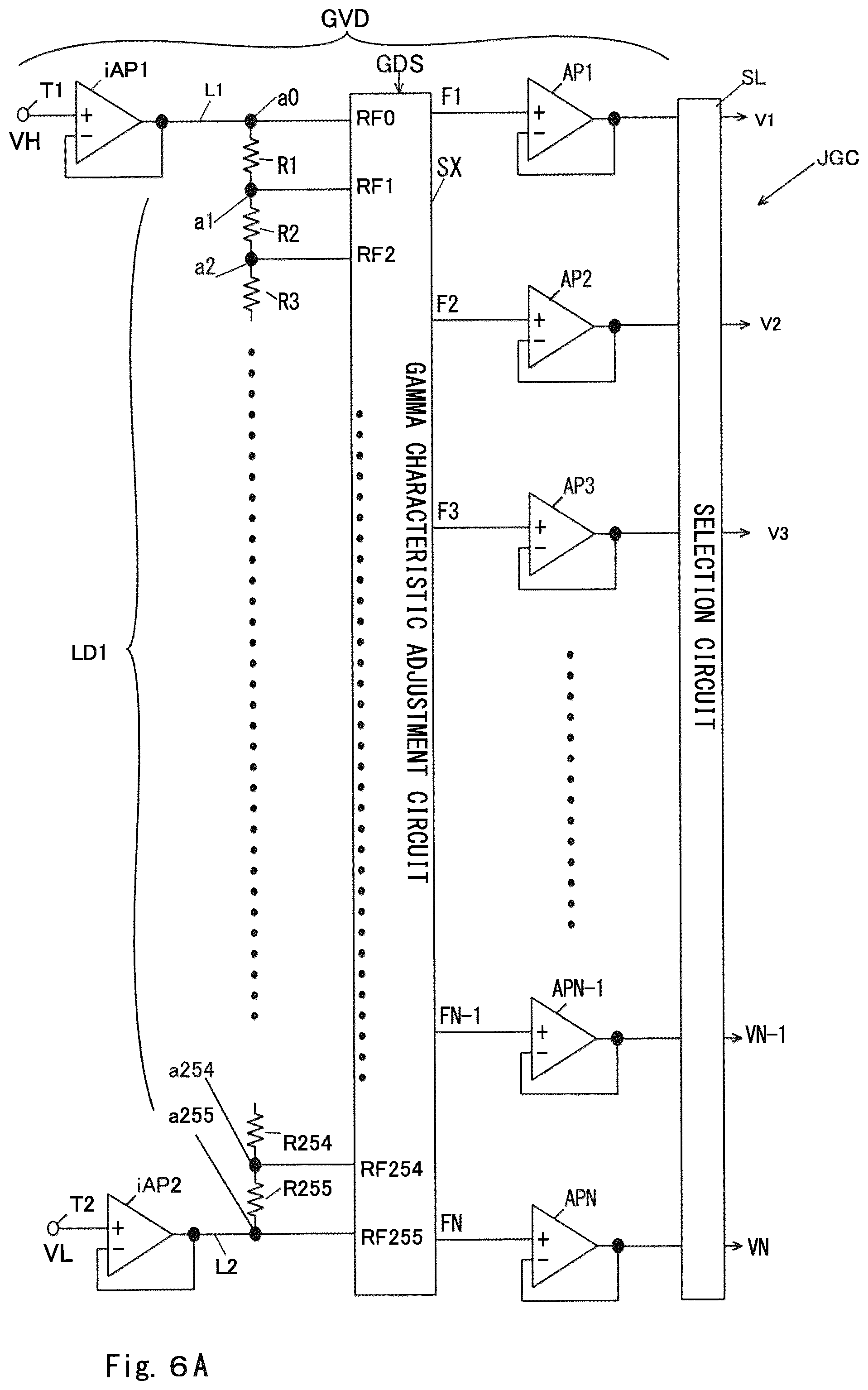 Patent US12361908 Figure 6 – Display apparatus, source driver, and gradation voltage generating circuit