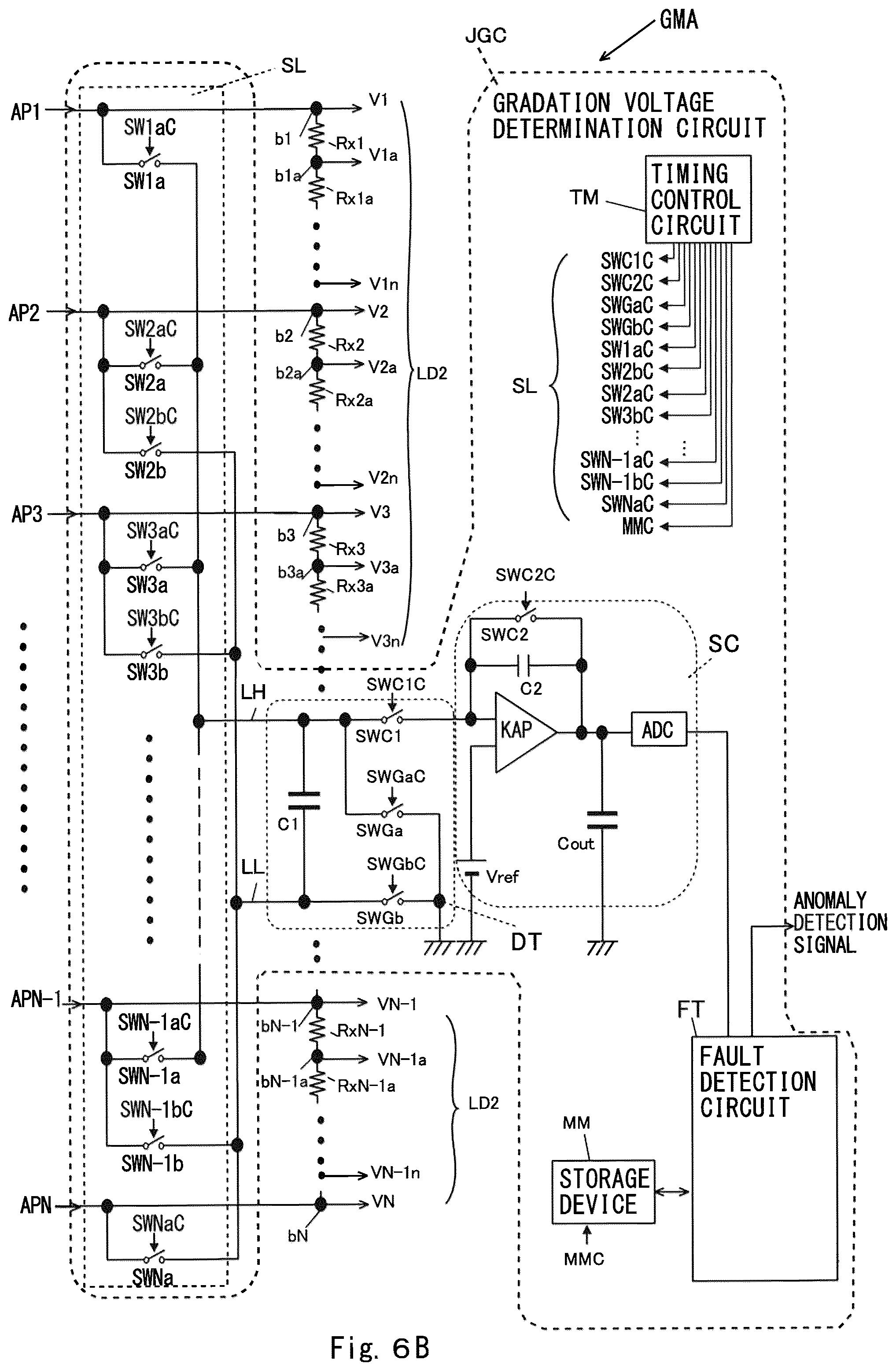 Patent US12361908 Figure 7 – Display apparatus, source driver, and gradation voltage generating circuit