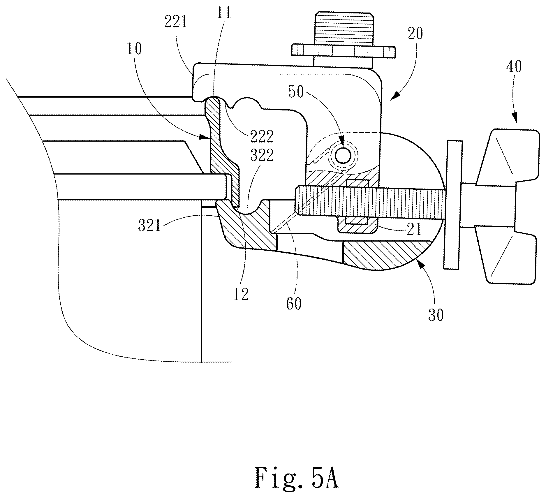 Patent US12361916 Figure 5 – Drum frame clamping stand