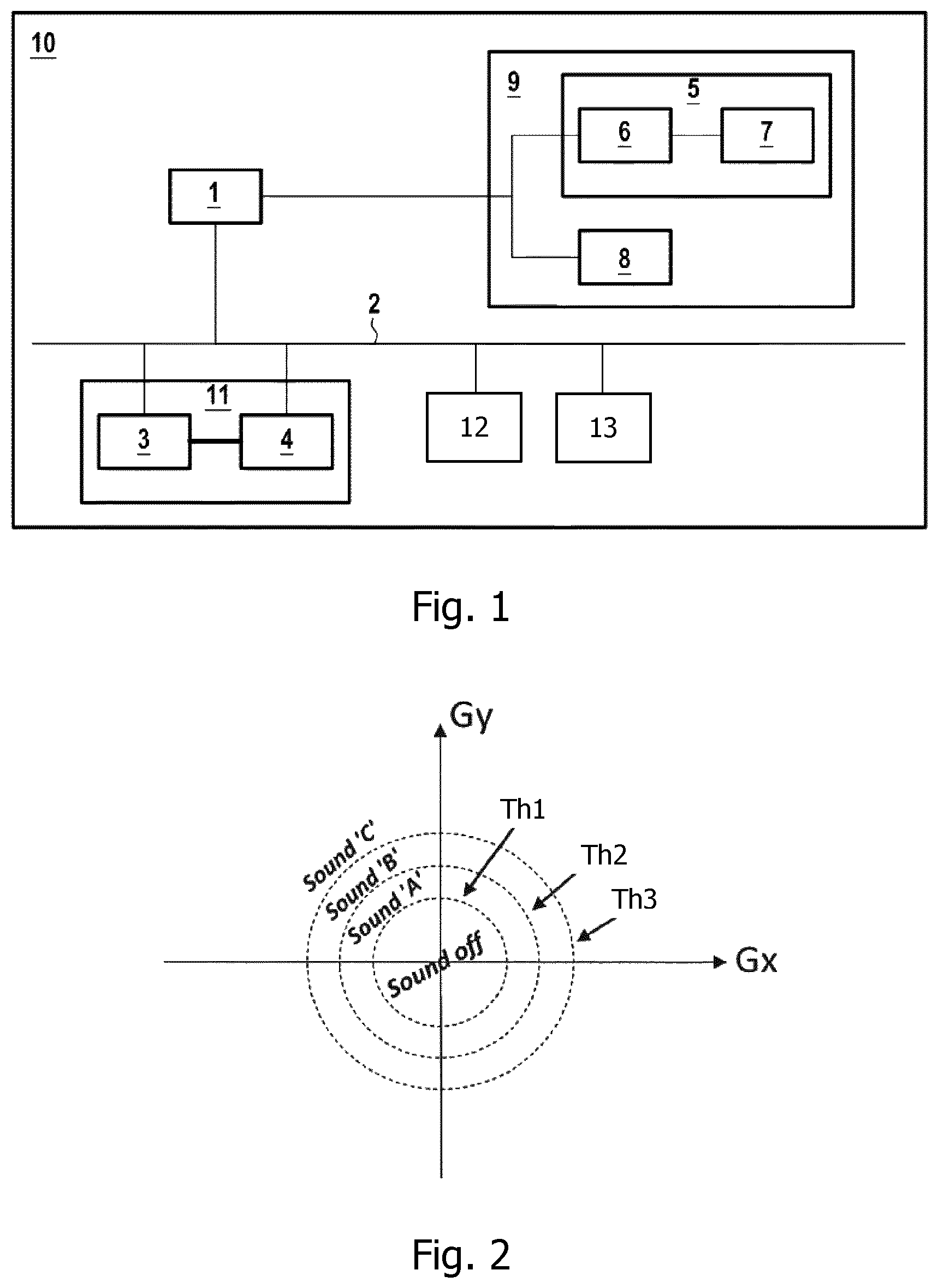 Patent US12361920 Figure 1 – Control device and method for automatically adapting an artificial engine sound